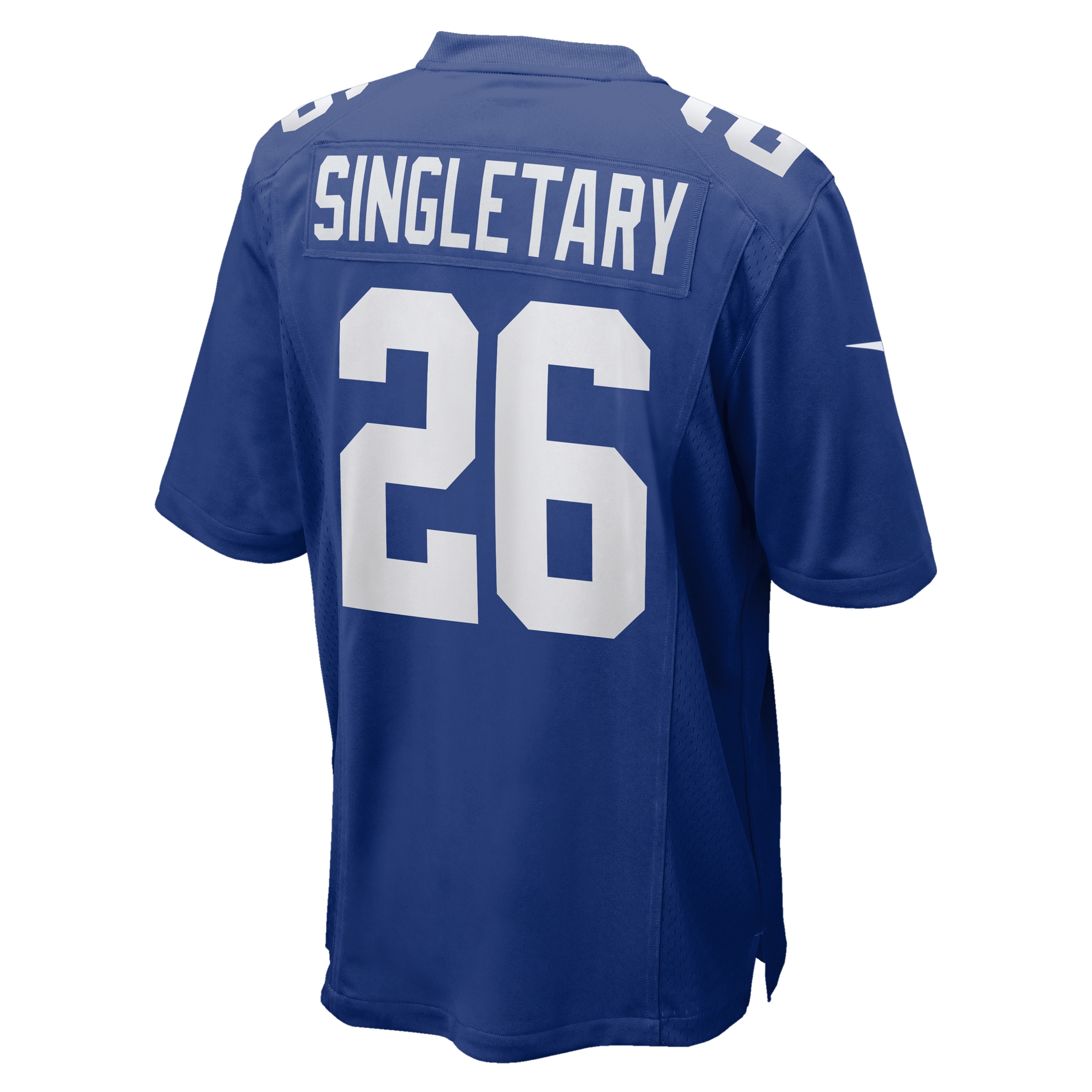New York Giants Devin Singletary Royal Team Game NFL Jersey Men's