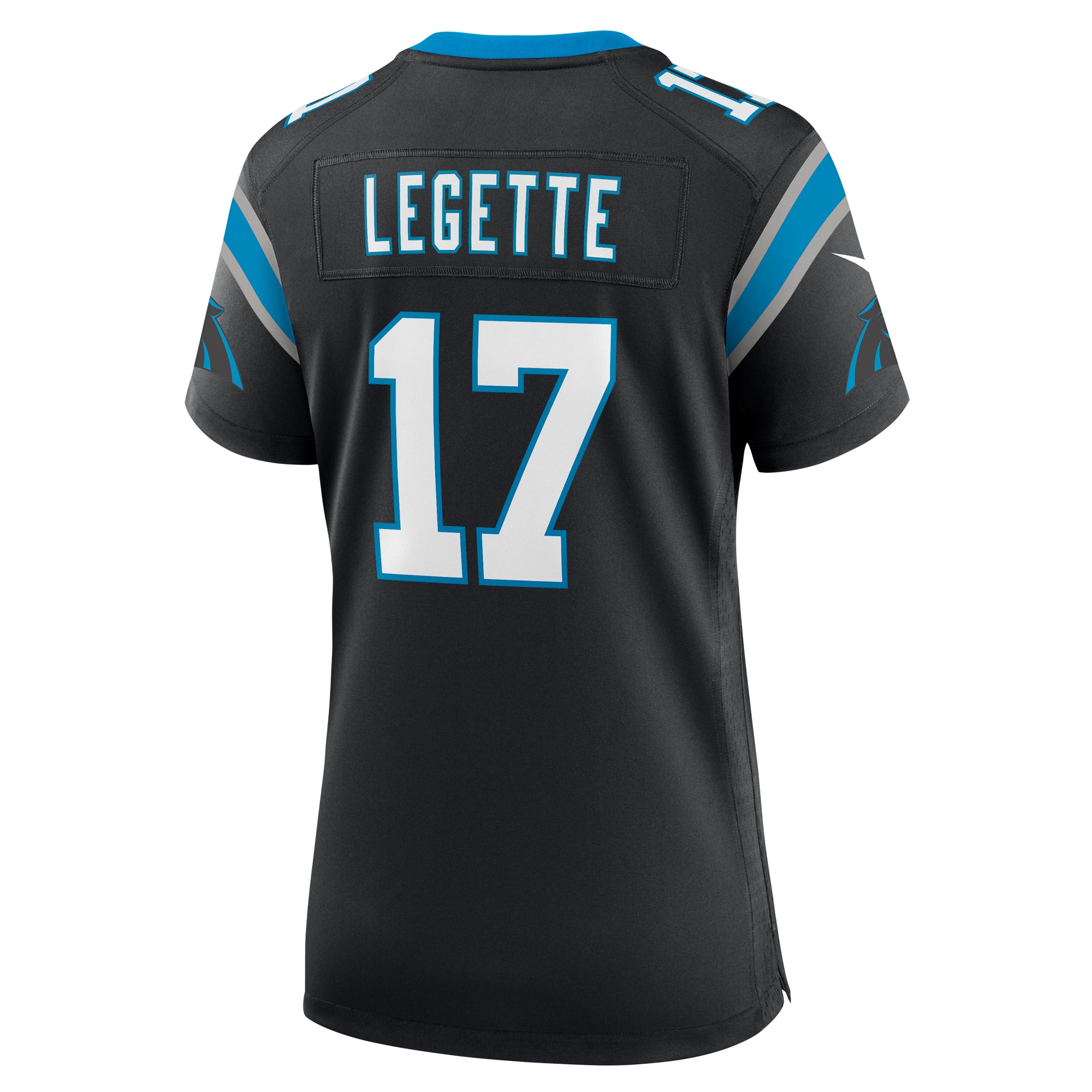 Carolina Panthers Xavier Legette Black Game NFL Jersey Women's
