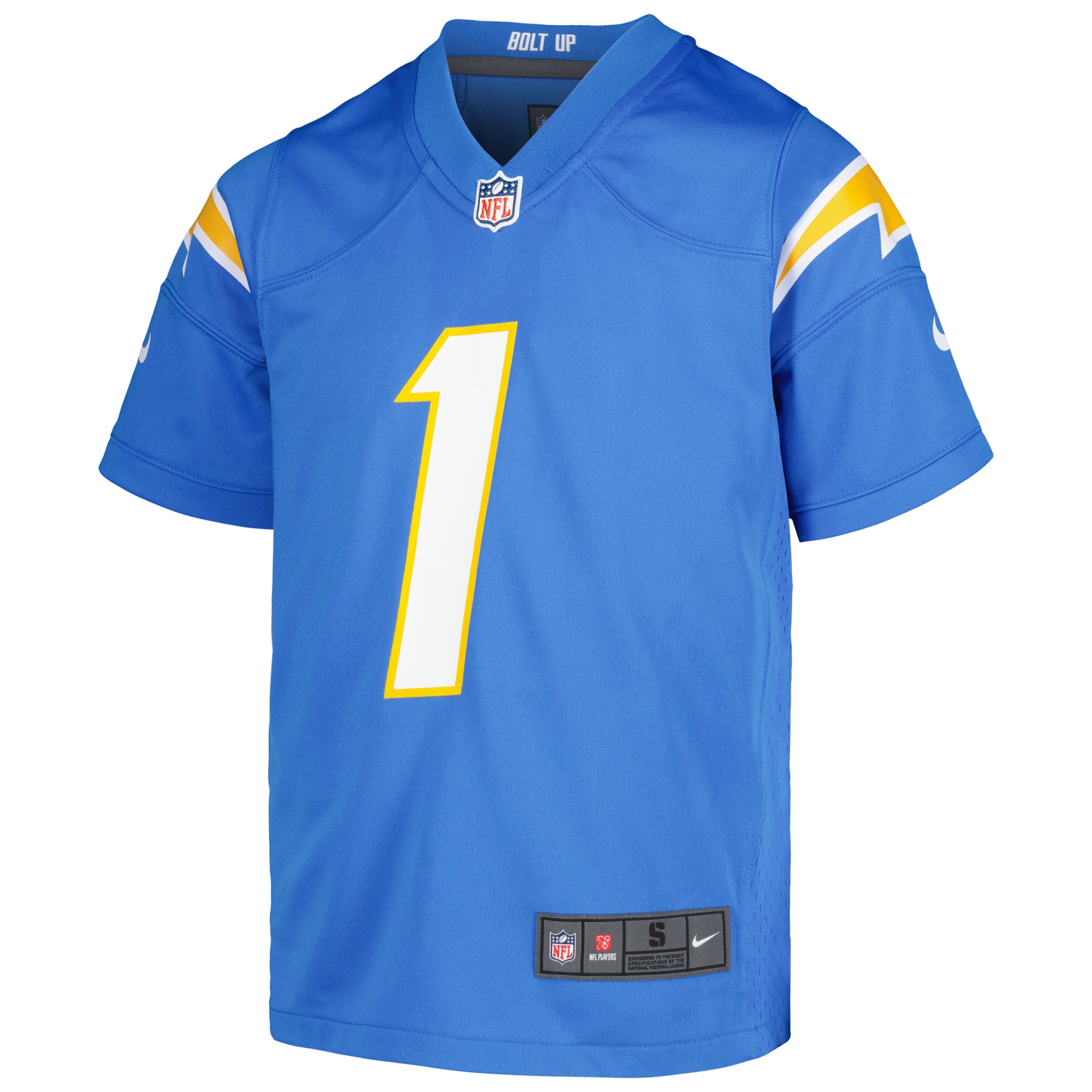 Los Angeles Chargers Quentin Johnston Powder Blue Game NFL Jersey Youth