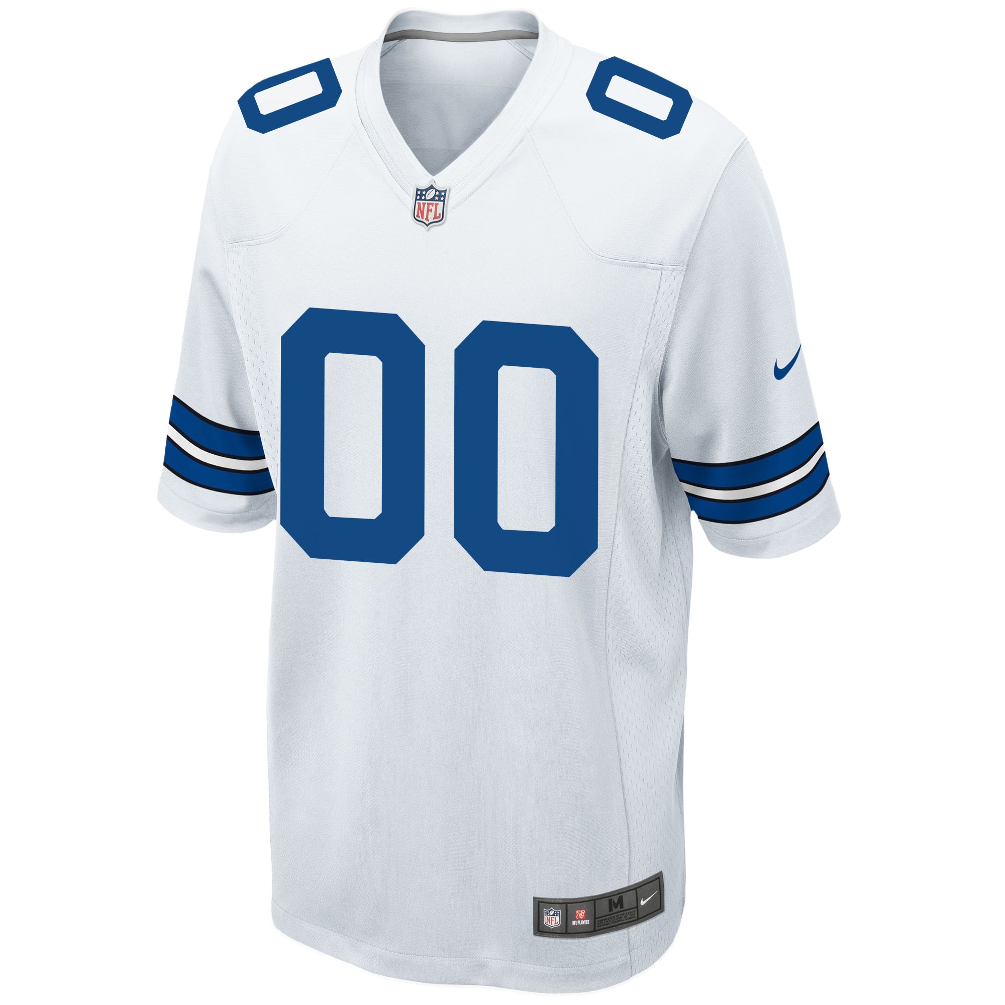 Dallas Cowboys White Custom Game NFL Jersey Men's
