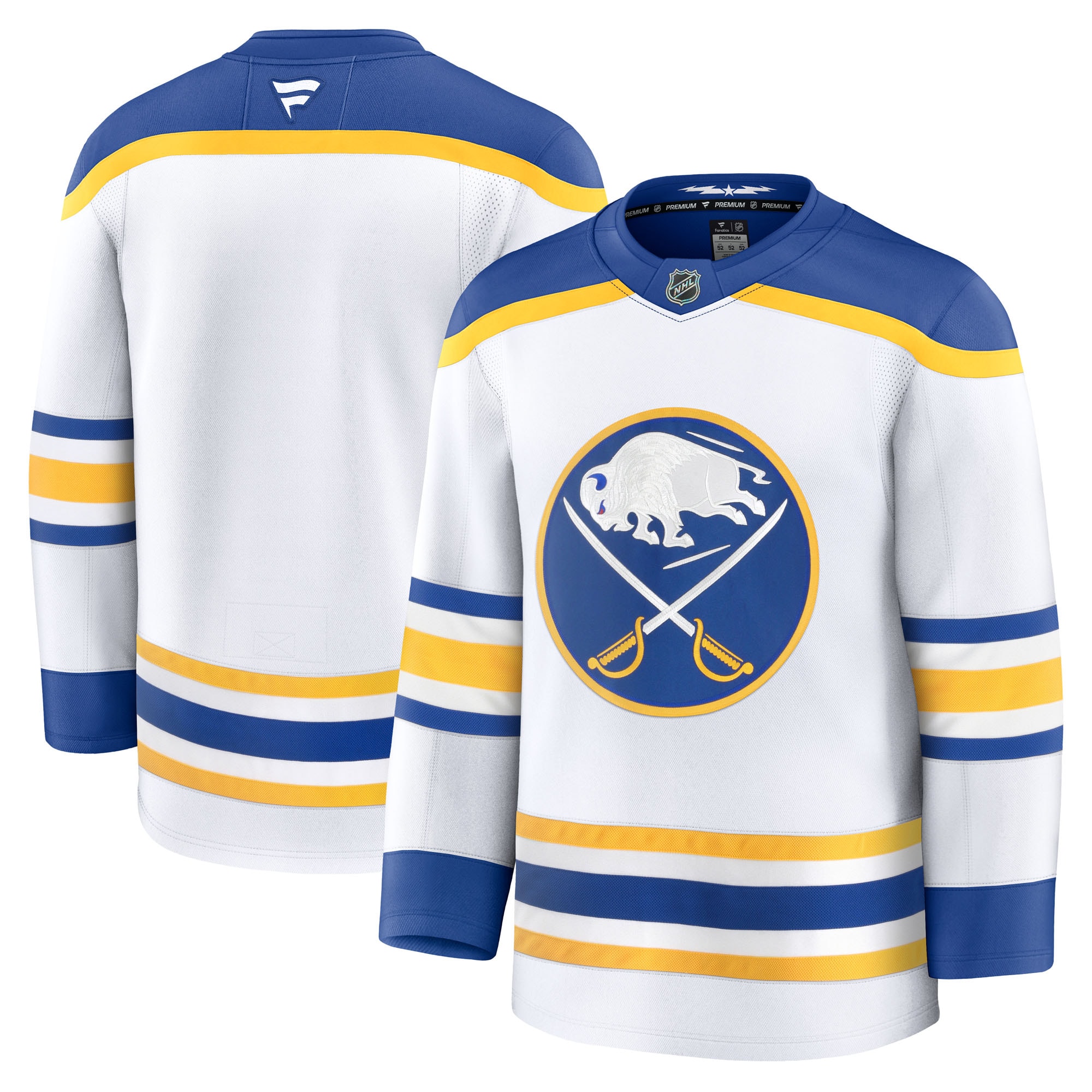 Buffalo Sabres White Away Premium NHL Jersey Men's