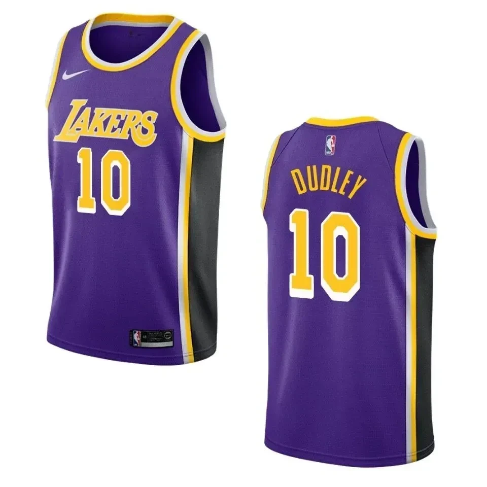 Los Angeles Lakers 10 Jared Dudley Statement Swingman Purple NBA Jersey Men's