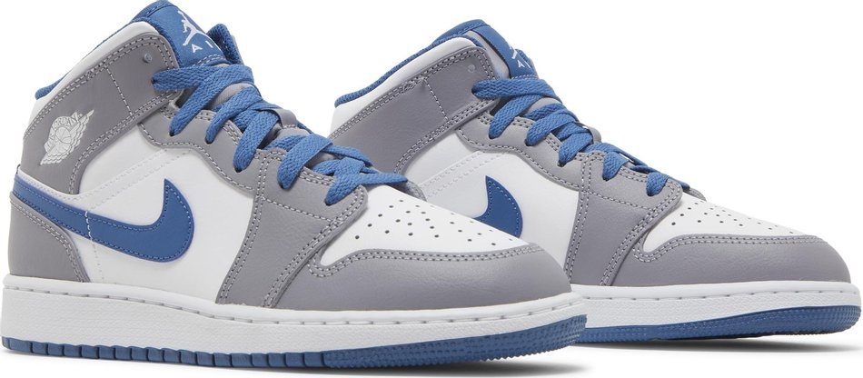 Air Jordan 1 Mid GS Cement True Blue DQ8423-014