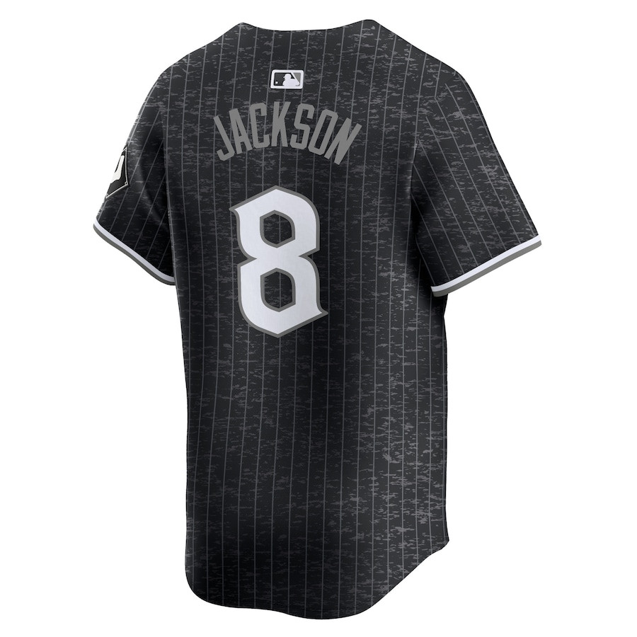 Bo Jackson 8 Chicago White Sox City Connect Retired Black MLB Jersey Men's