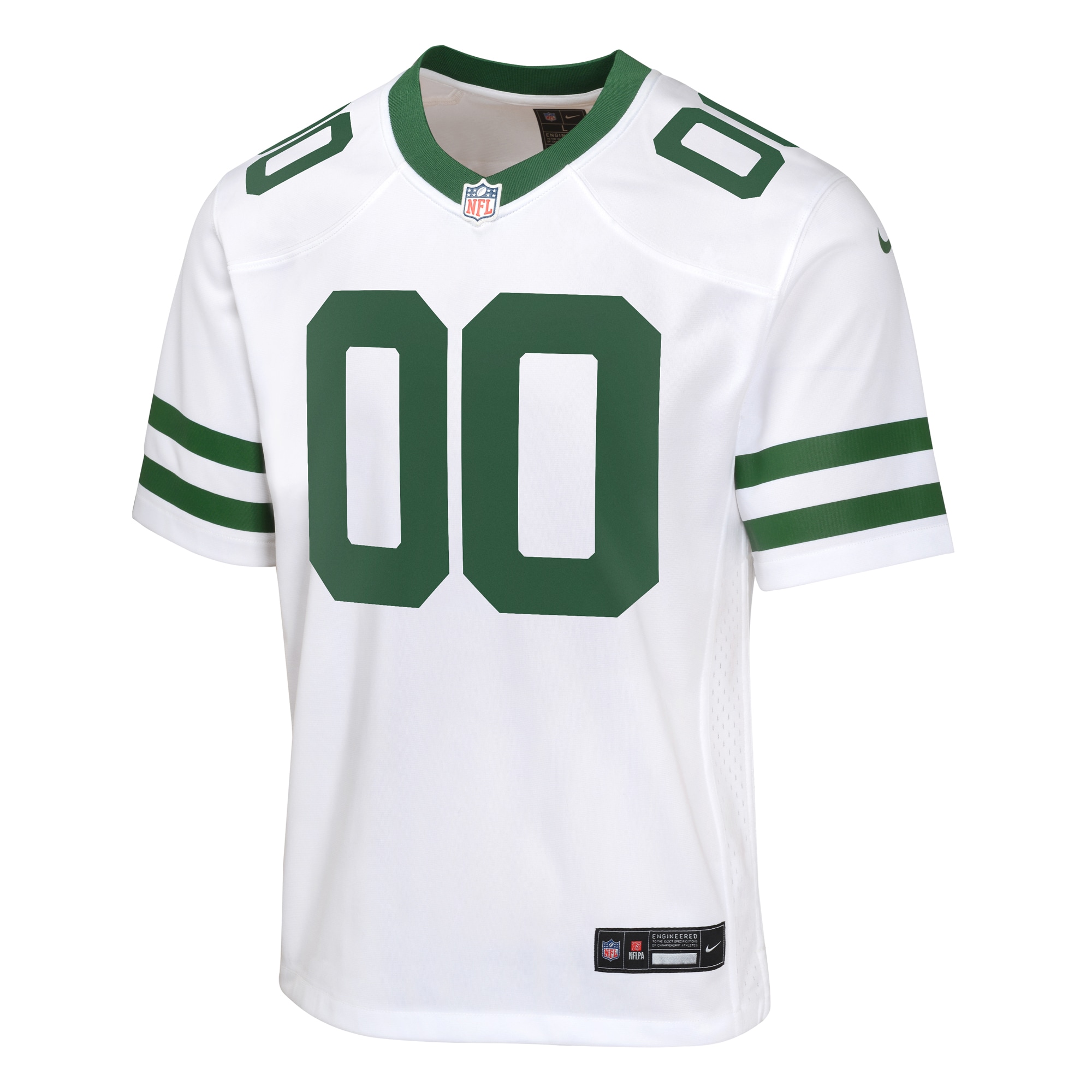 New York Jets Legacy White Custom Game NFL Jersey Youth