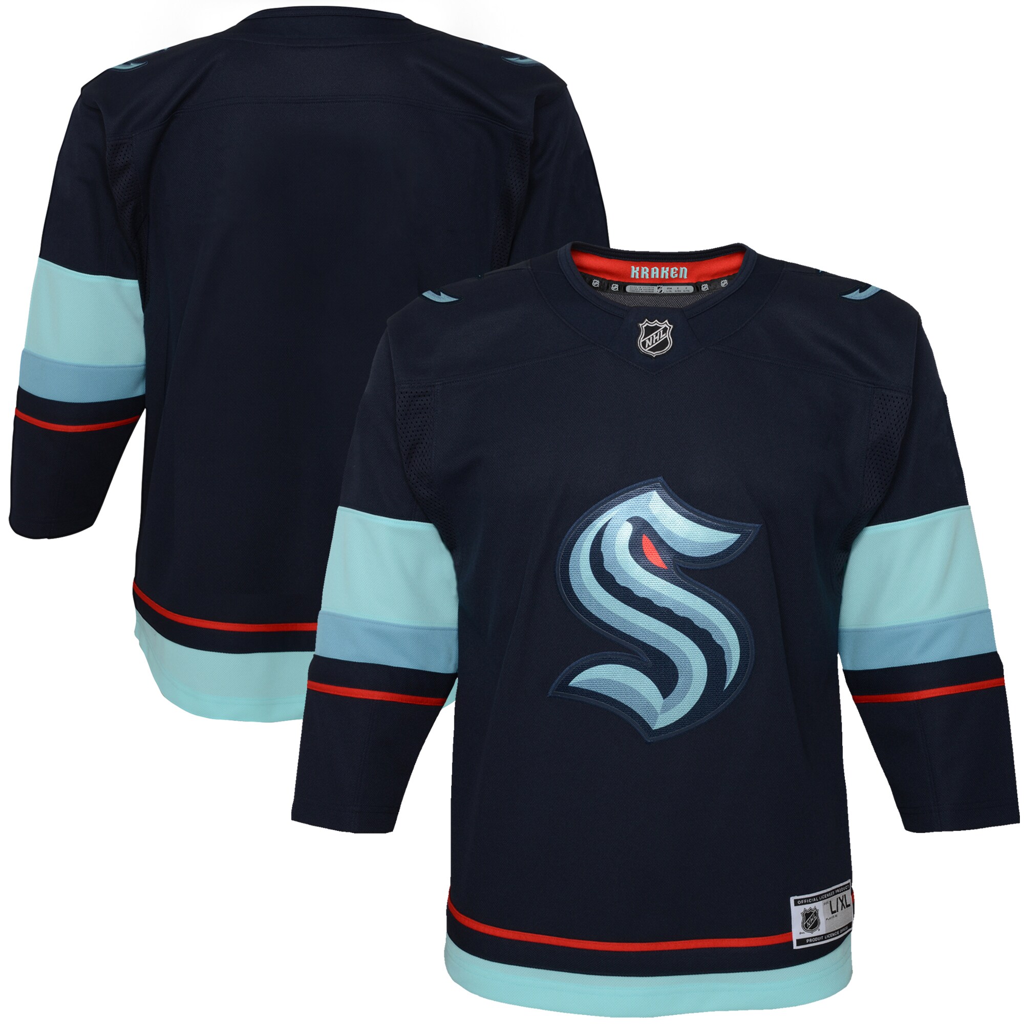 Seattle Kraken Navy Home Premier NHL Jersey Youth