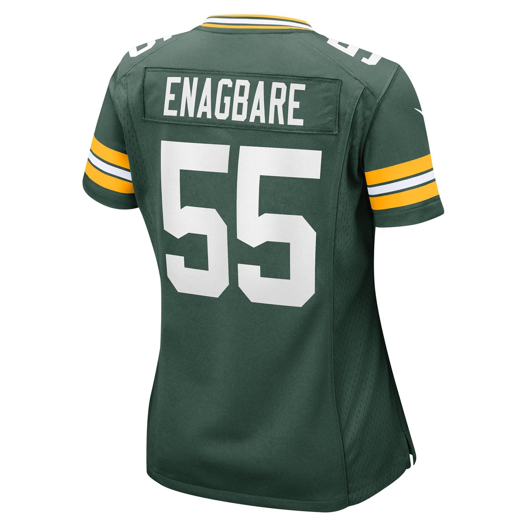 Green Bay Packers Kingsley Enagbare Green Player Game NFL Jersey Women's