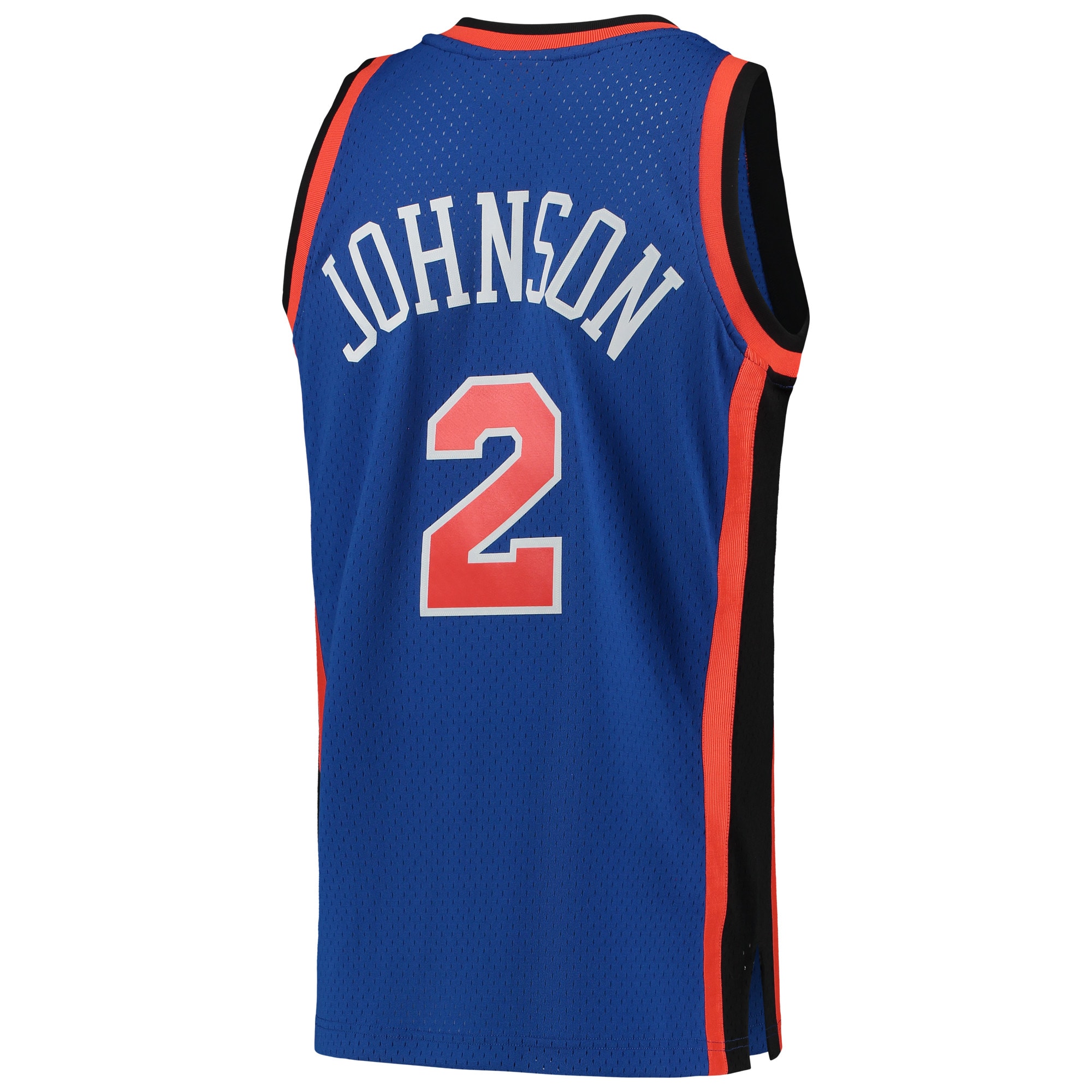 Mitchell Ness Larry Johnson Blue New York Knicks Hardwood Classics 1998-99 Swingman NBA Jersey Men's