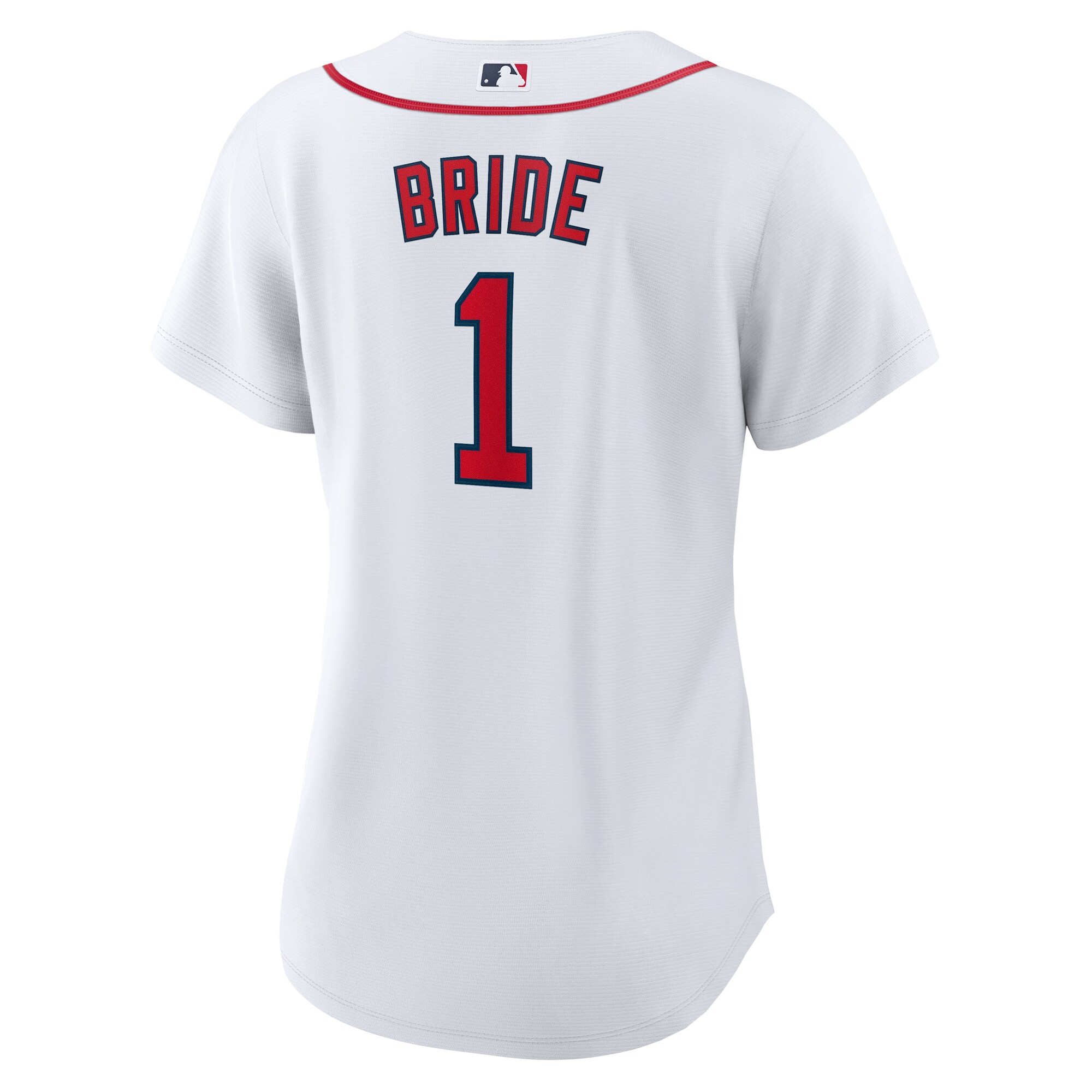 Boston Red Sox White #1 Bride Home MLB Jersey Women's