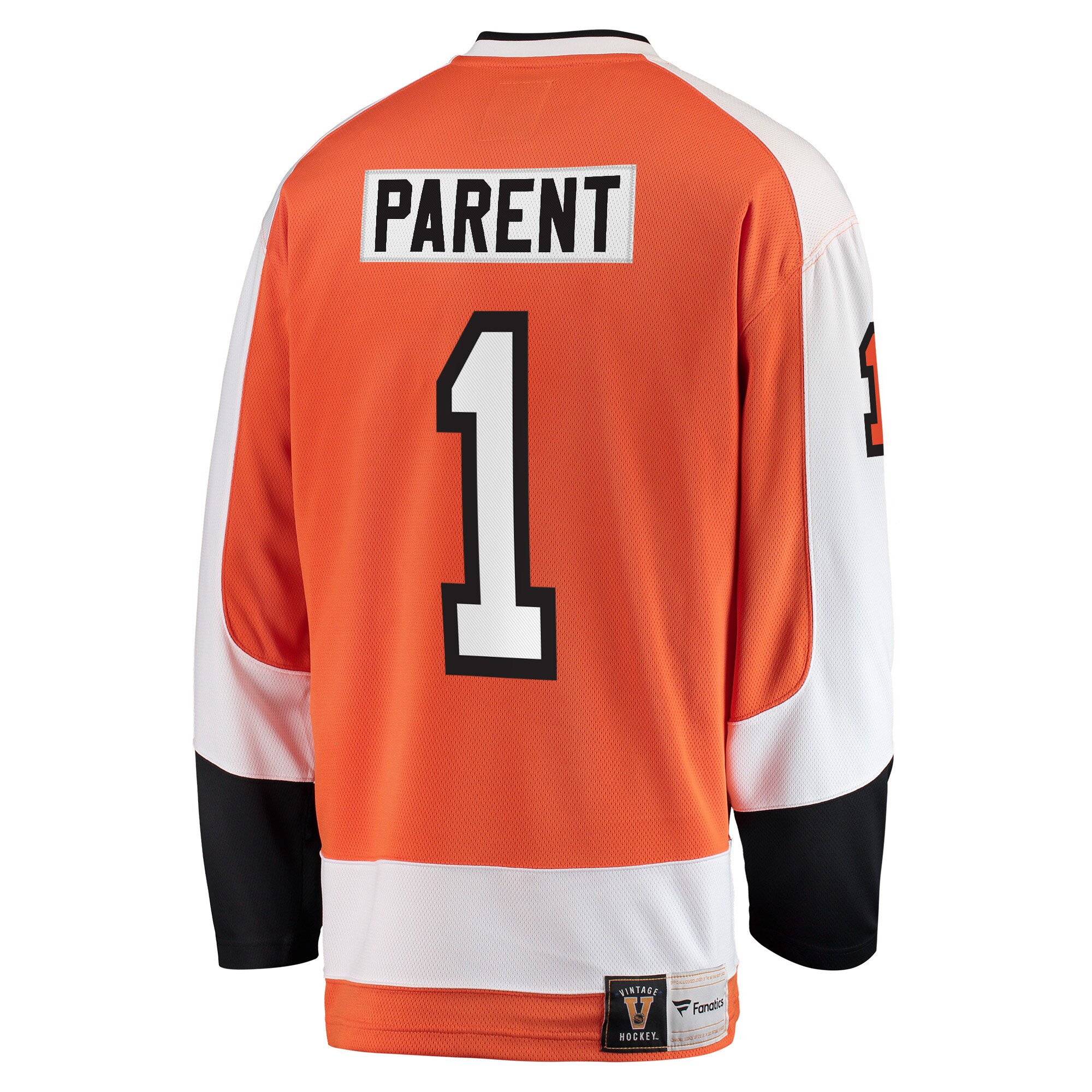 Philadelphia Flyers Bernie Parent Orange Premier Breakaway Retired Player NHL Jersey Men's