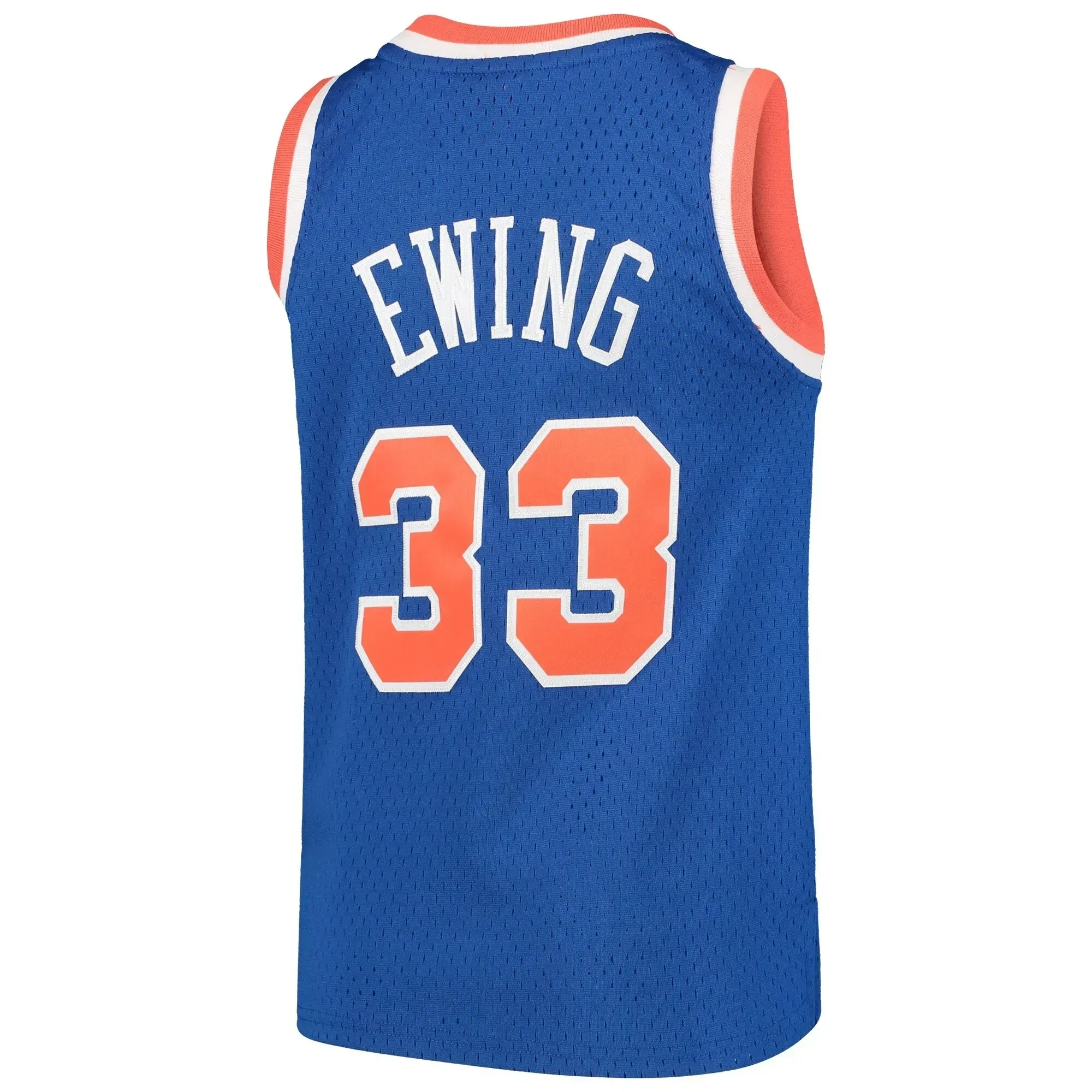 Patrick Ewing New York Knicks Mitchell&Nes Hardwood Classics Swingman Throwback Blue NBA Jersey Youth