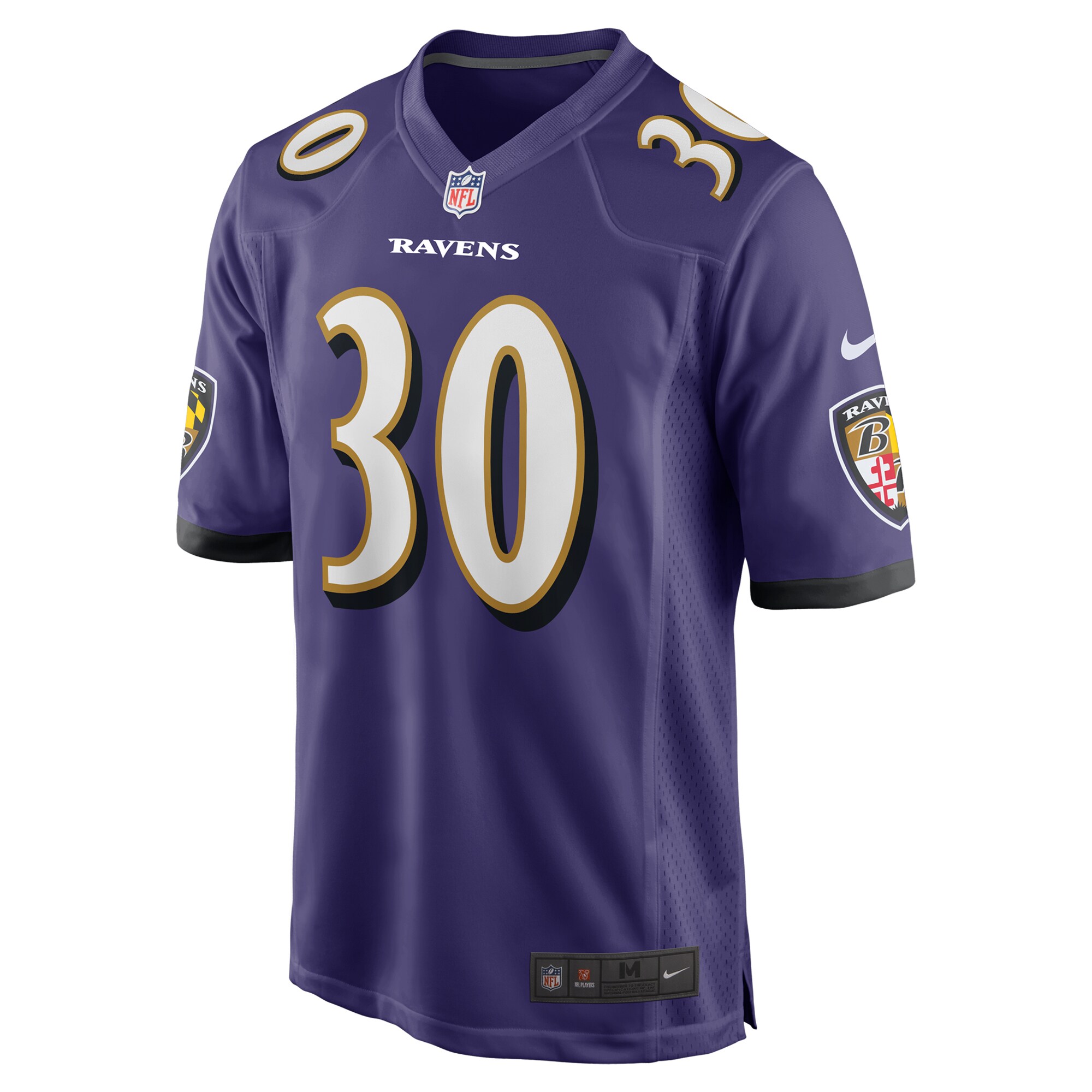 Baltimore Ravens Trayvon Mullen Purple Team Game NFL Jersey Men's