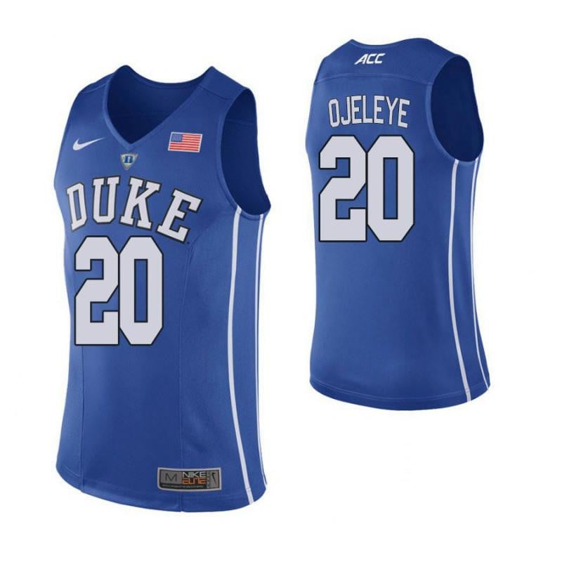 20 Semi Ojeleye Blue Elite Duke Blue Devils NCAA Jersey Men's