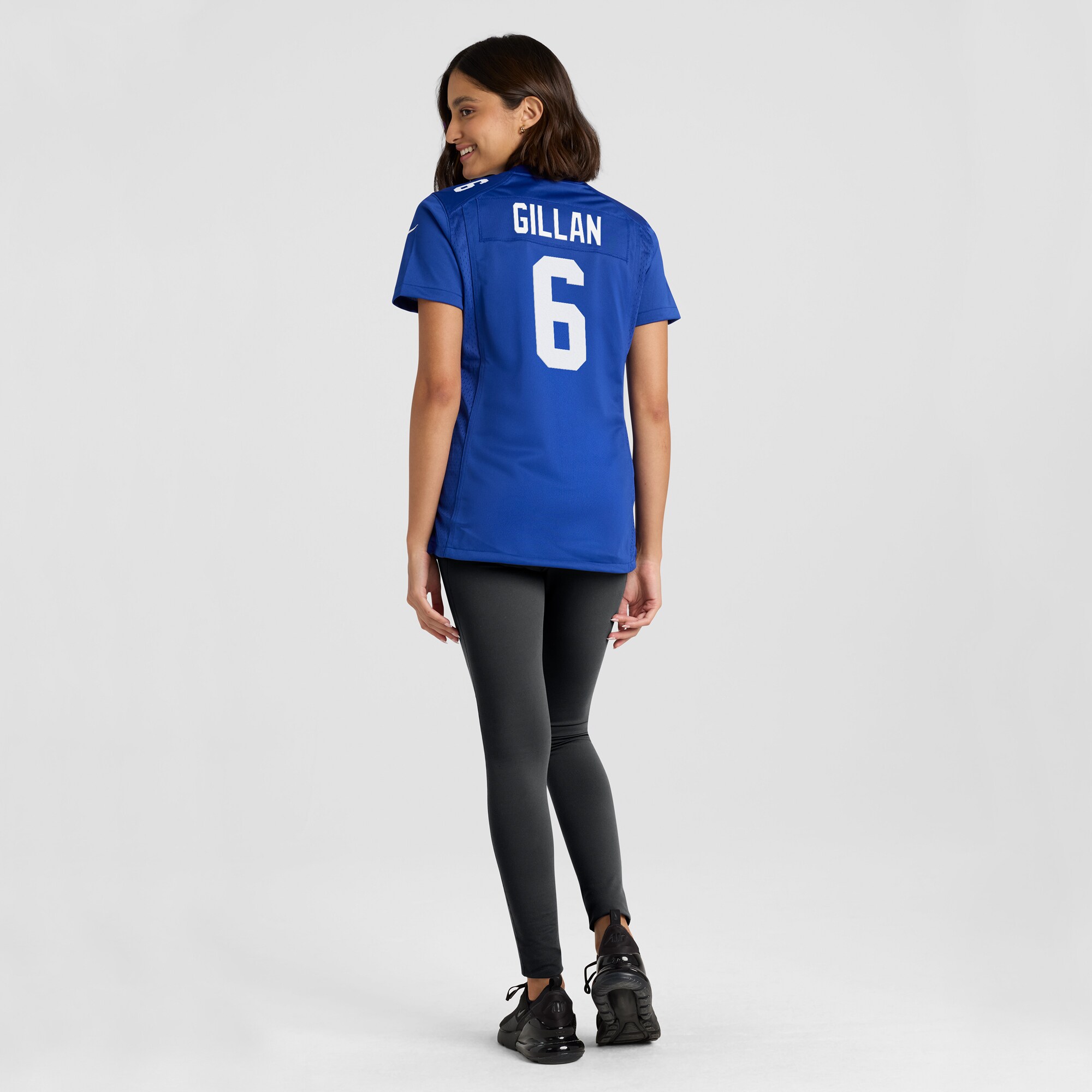 New York Giants Jamie Gillan Royal Game Player NFL Jersey Women's