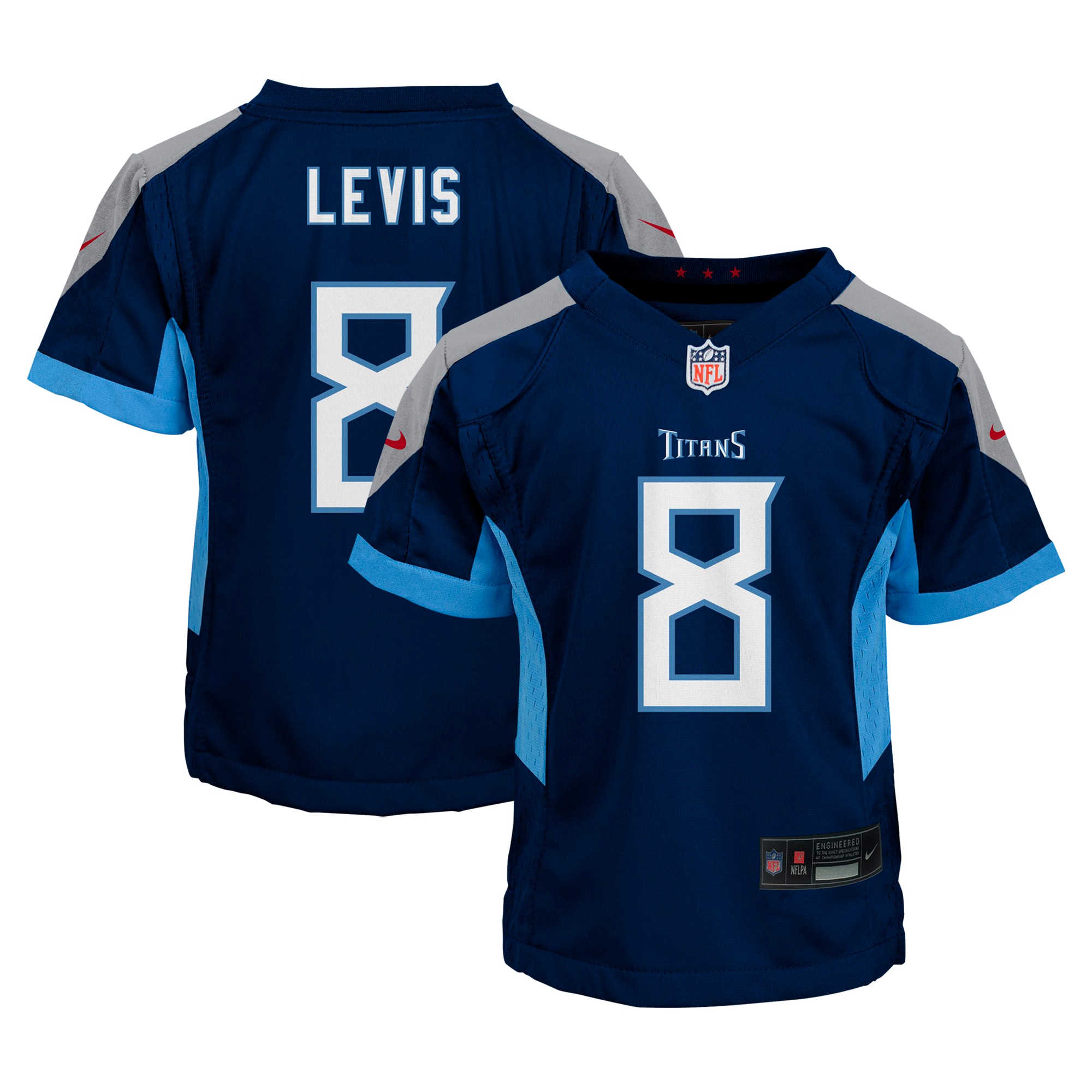 Preschool Tennessee Titans Will Levis Navy Game NFL Jersey Men's