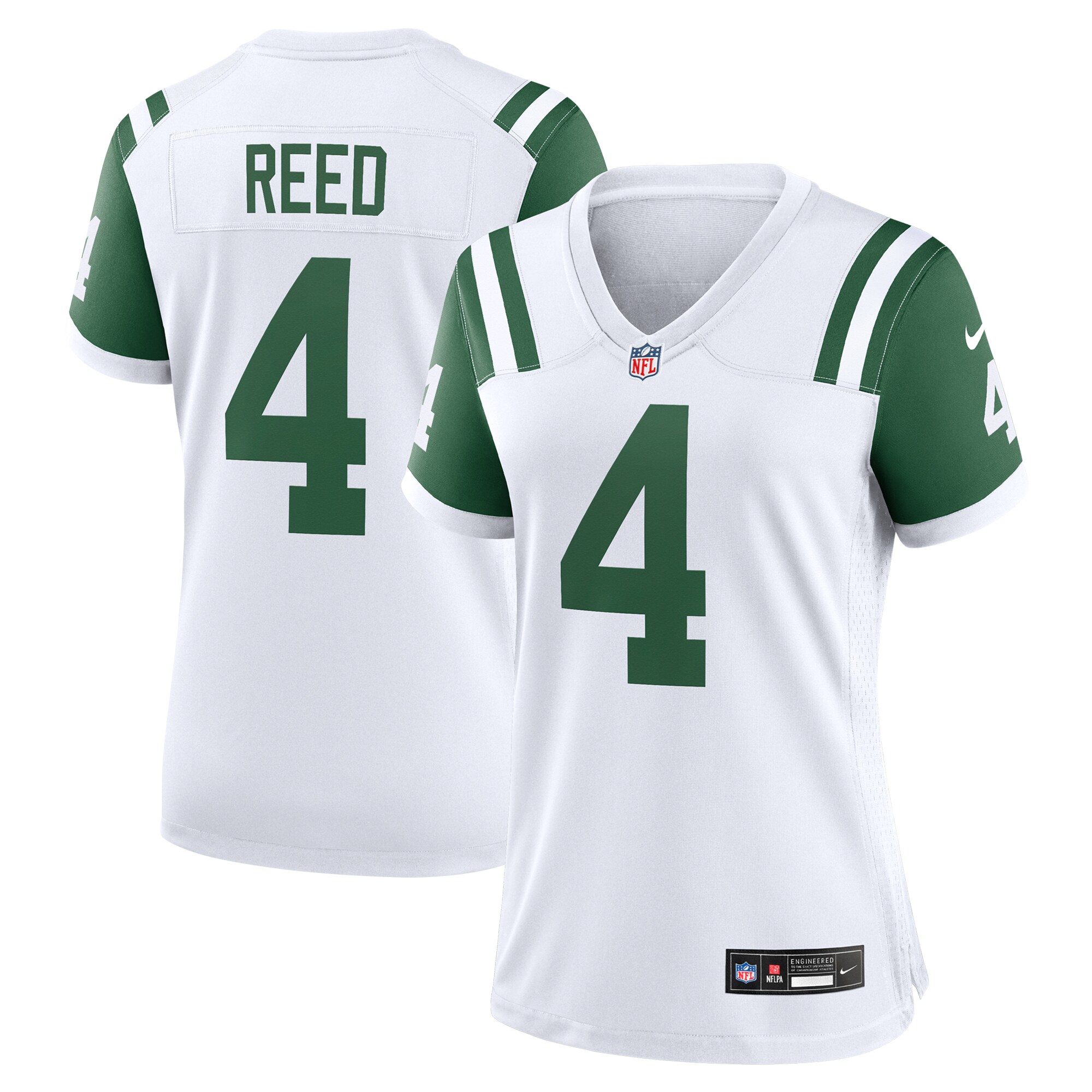New York Jets D.J. Reed White Classic Alternate Player Game NFL Jersey Women's