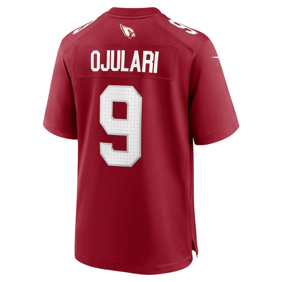 BJ Ojulari 9 Arizona Cardinals Team Game Cardinal NFL Jersey Men's