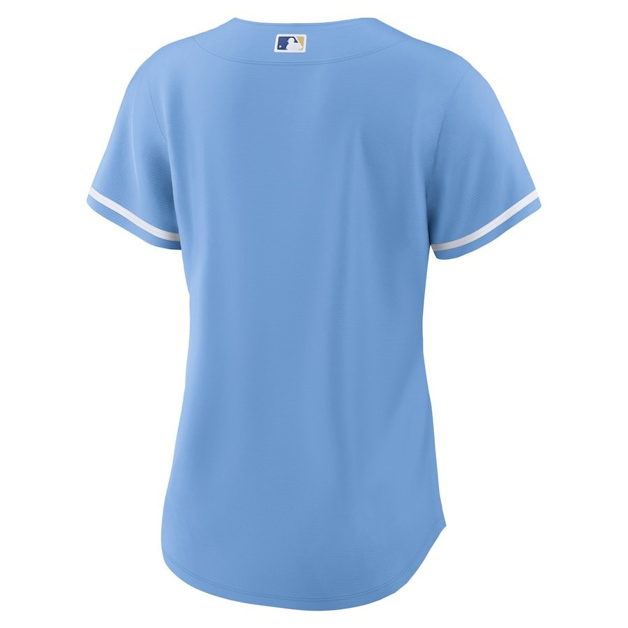 Kansas City Royals Alternate Team Logo Light Blue MLB Jersey Women's