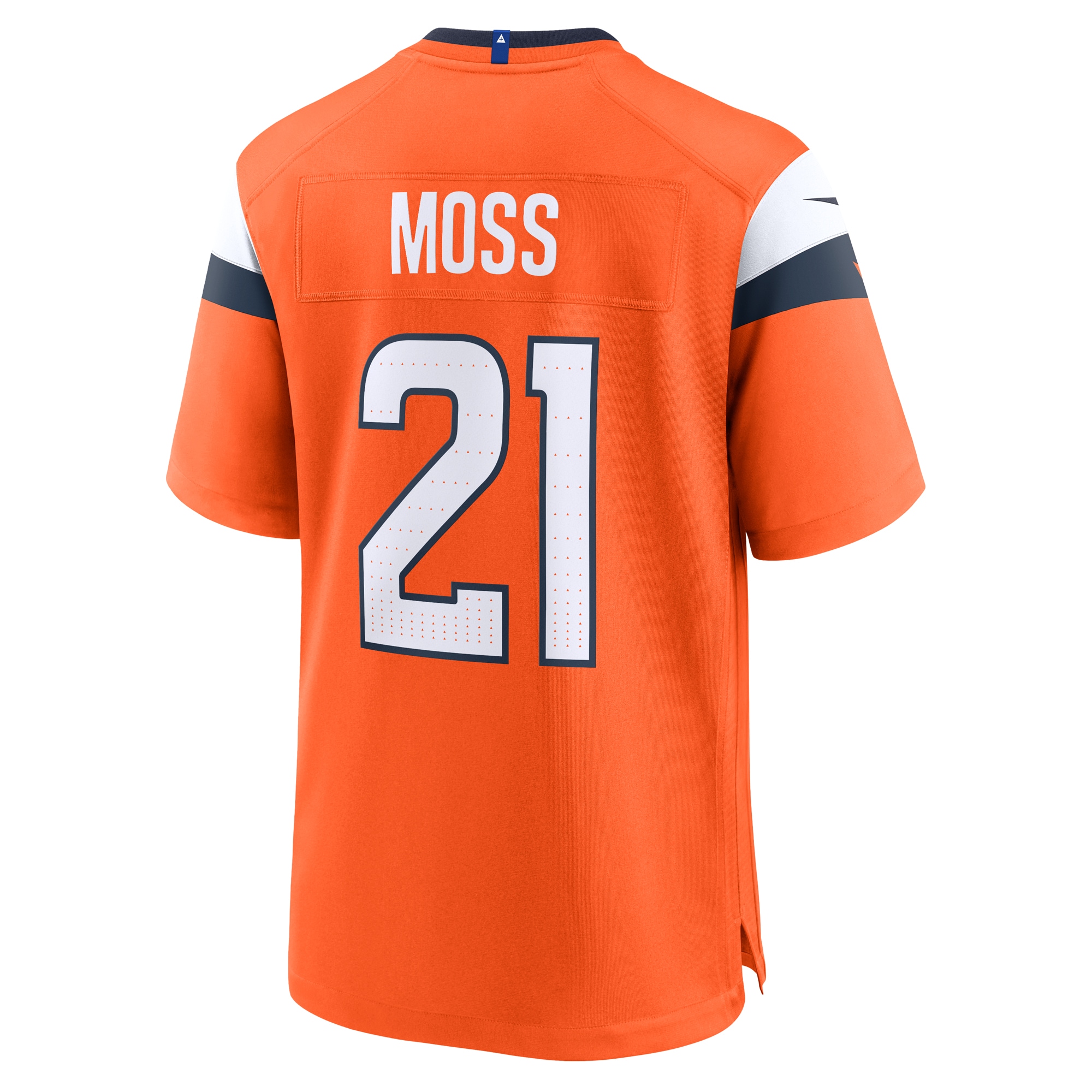 Denver Broncos Riley Moss Orange Team Game NFL Jersey Men's