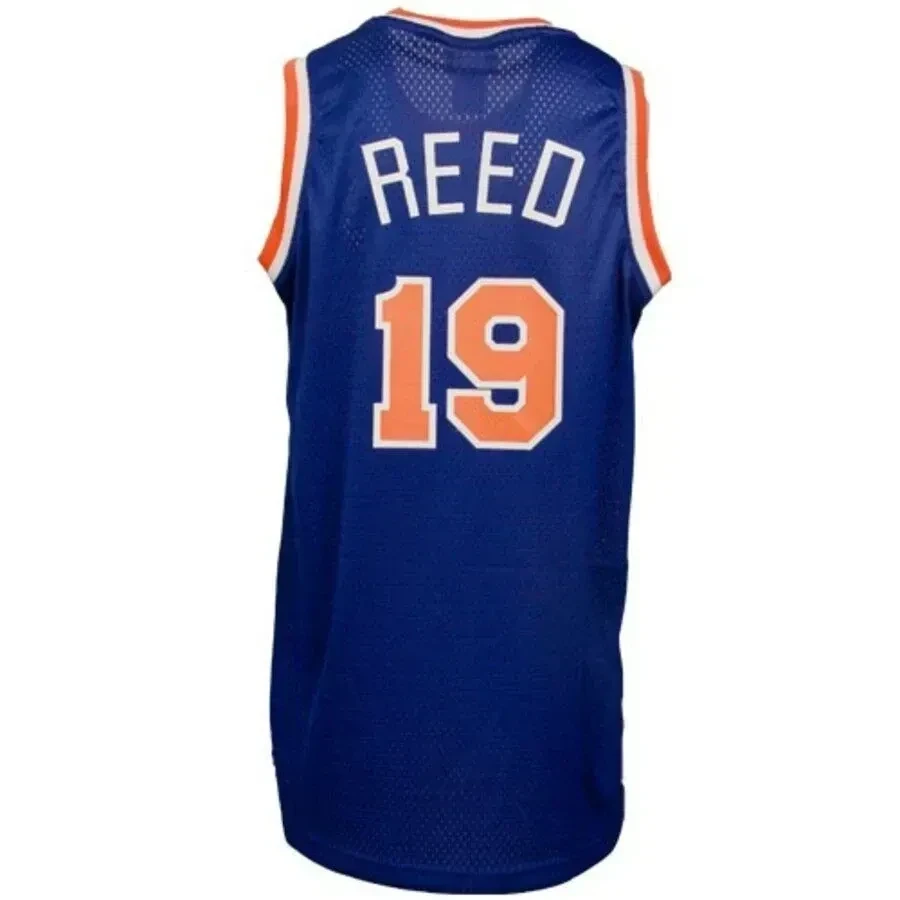 Willis Reed New York Knicks Hardwood Classics Soul Swingman Throwback Blue NBA Jersey Men's