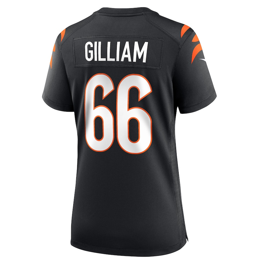 Nate Gilliam 66 Cincinnati Bengals Game Black NFL Jersey Women's
