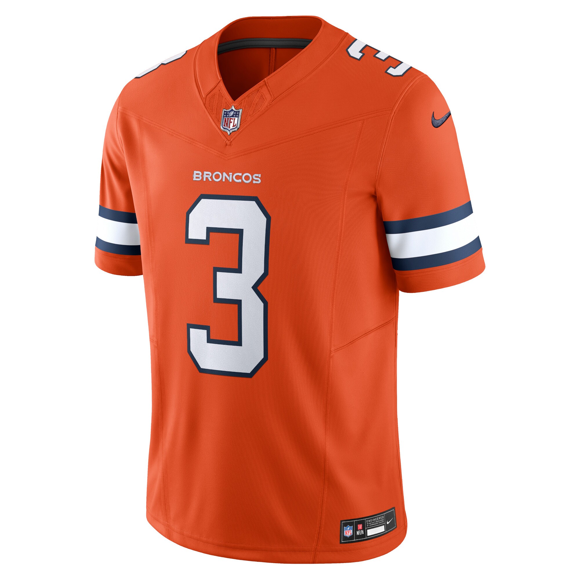 Denver Broncos Russell Wilson Orange Vapor F.U.S.E. Limited NFL Jersey Men's