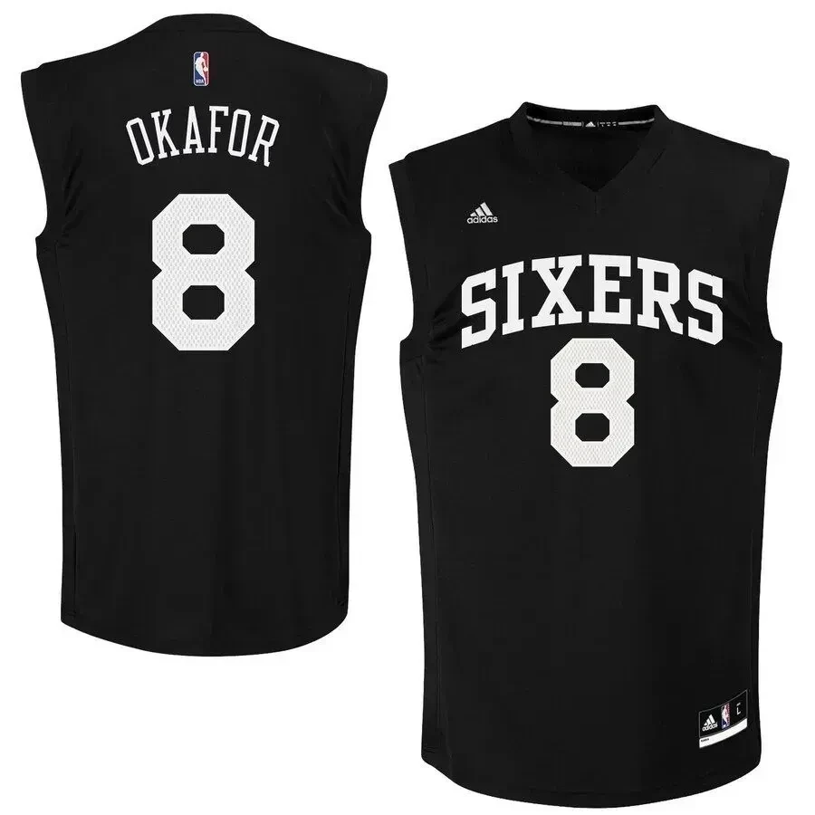 Jahlil Okafor Philadelphia 76ers Fashion Black NBA Jersey Men's