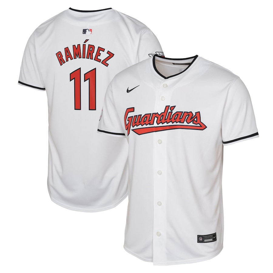 Jose Ramirez 11 Cleveland Guardians Home Limited Player White MLB Jersey Youth