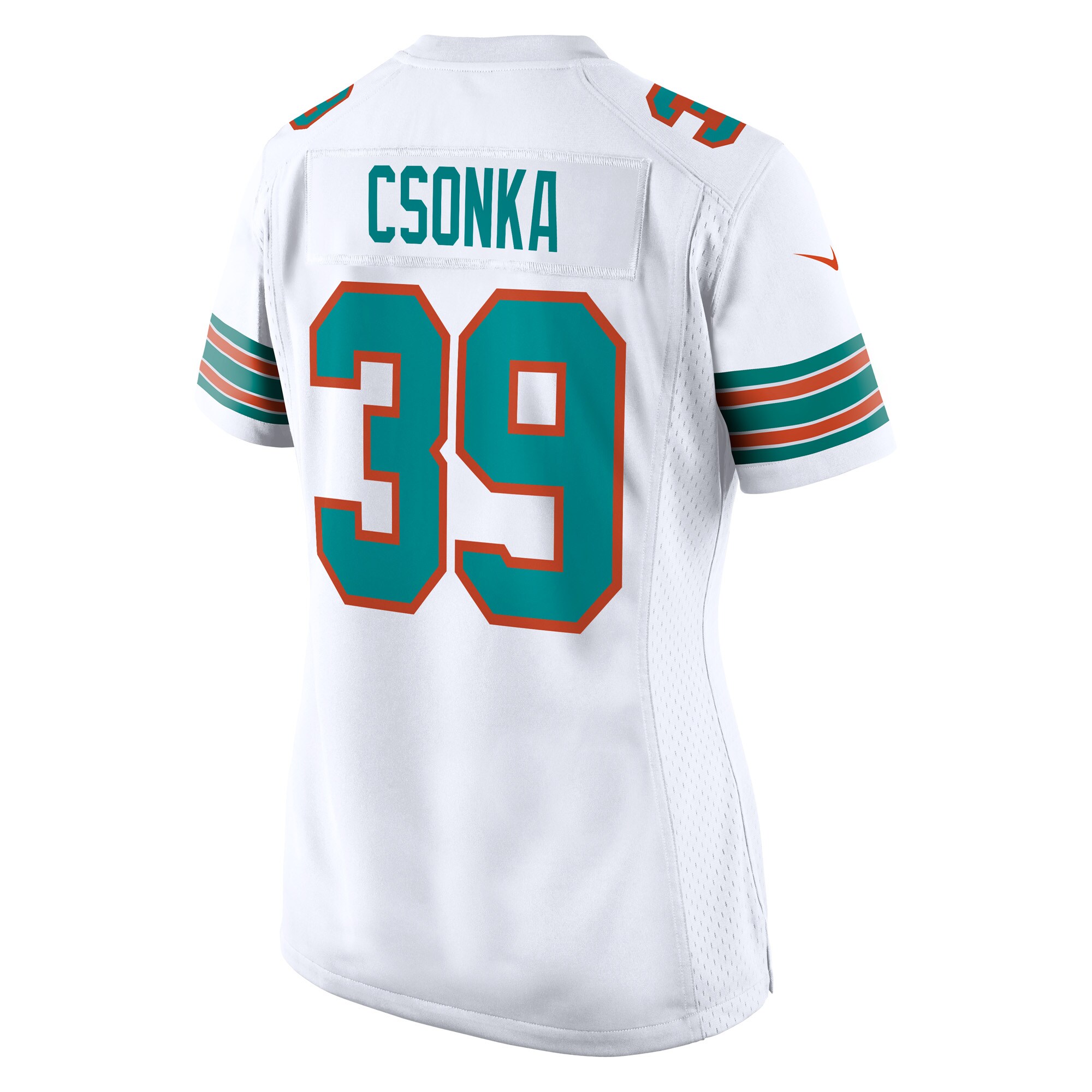 Miami Dolphins Larry Csonka White Retired Player NFL Jersey Women's