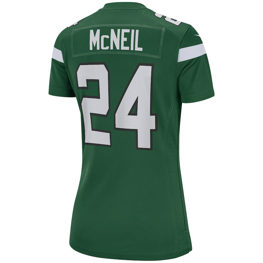 Freeman McNeil 24 New York Jets Game Retired Gotham Green NFL Jersey Women's