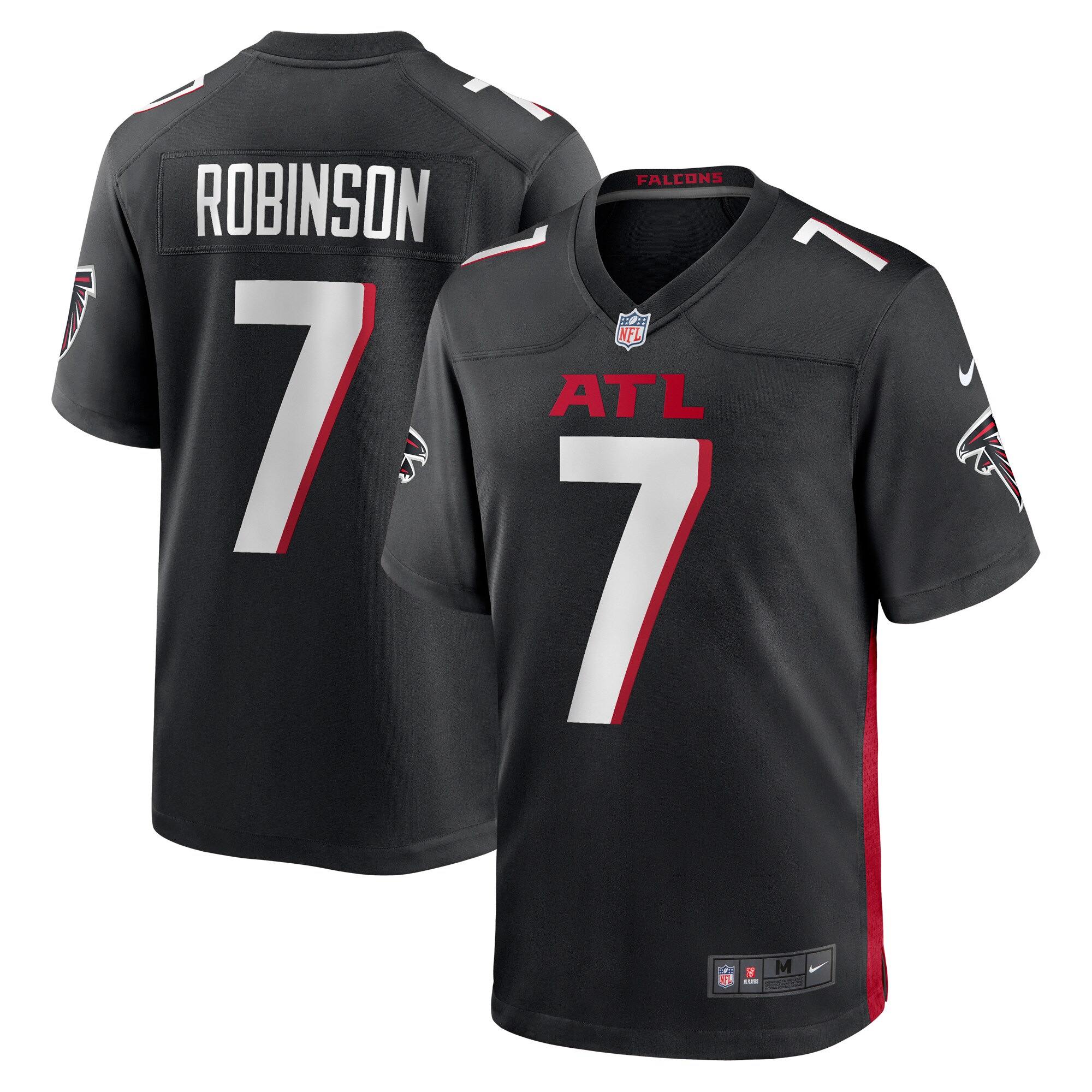 Atlanta Falcons Bijan Robinson Black Game NFL Jersey Youth