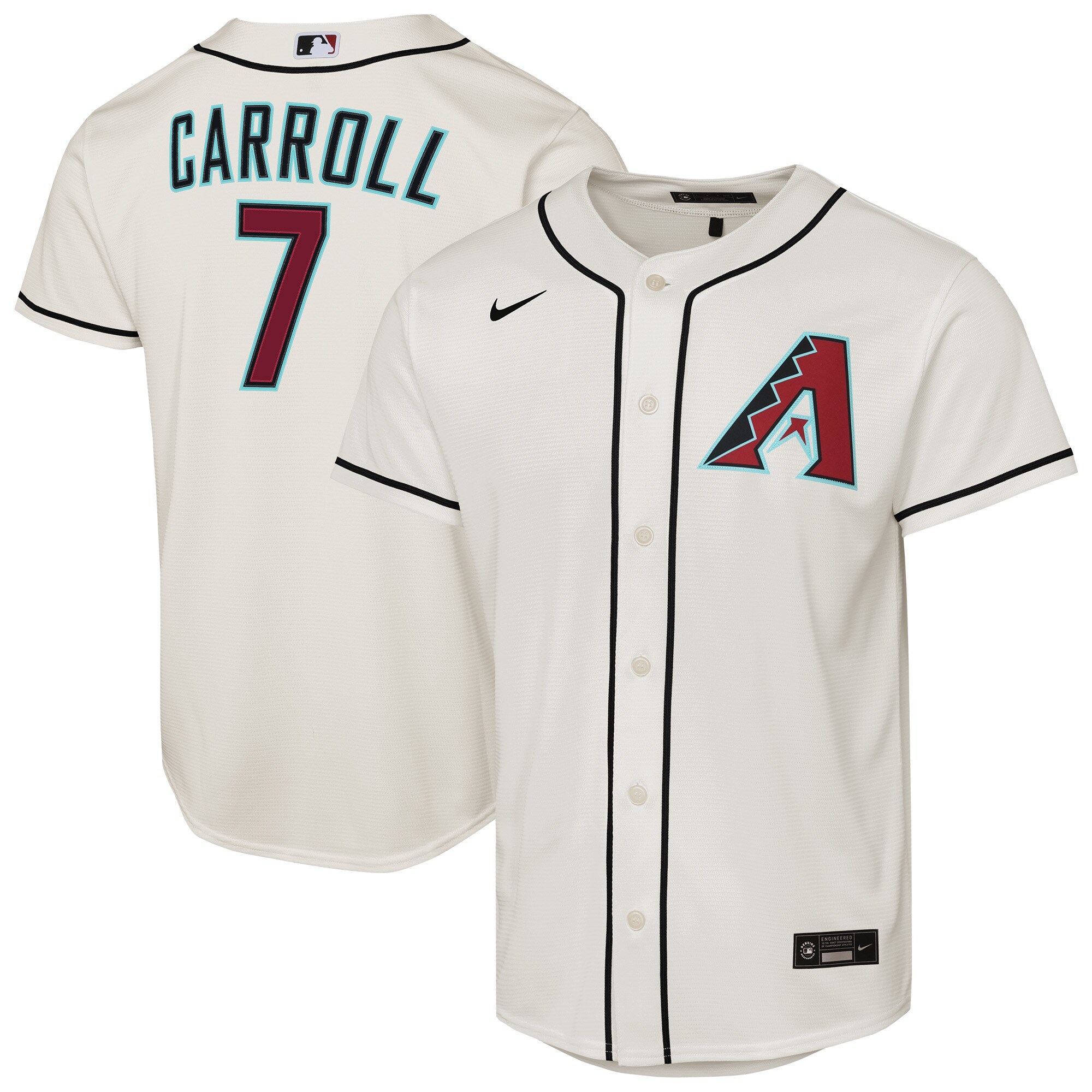 Arizona Diamondbacks Corbin Carroll Cream Home Player MLB Jersey Youth