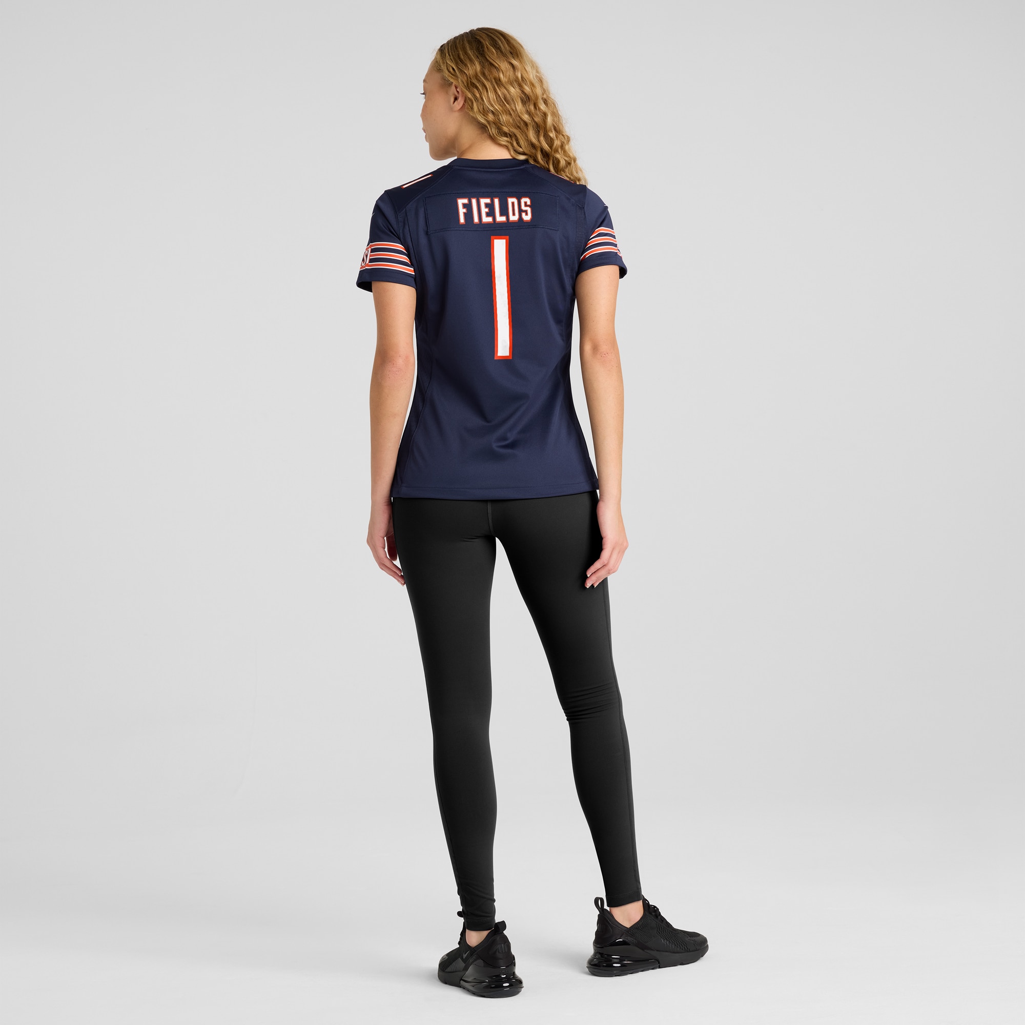 Chicago Bears Justin Fields Navy Player NFL Jersey Women's