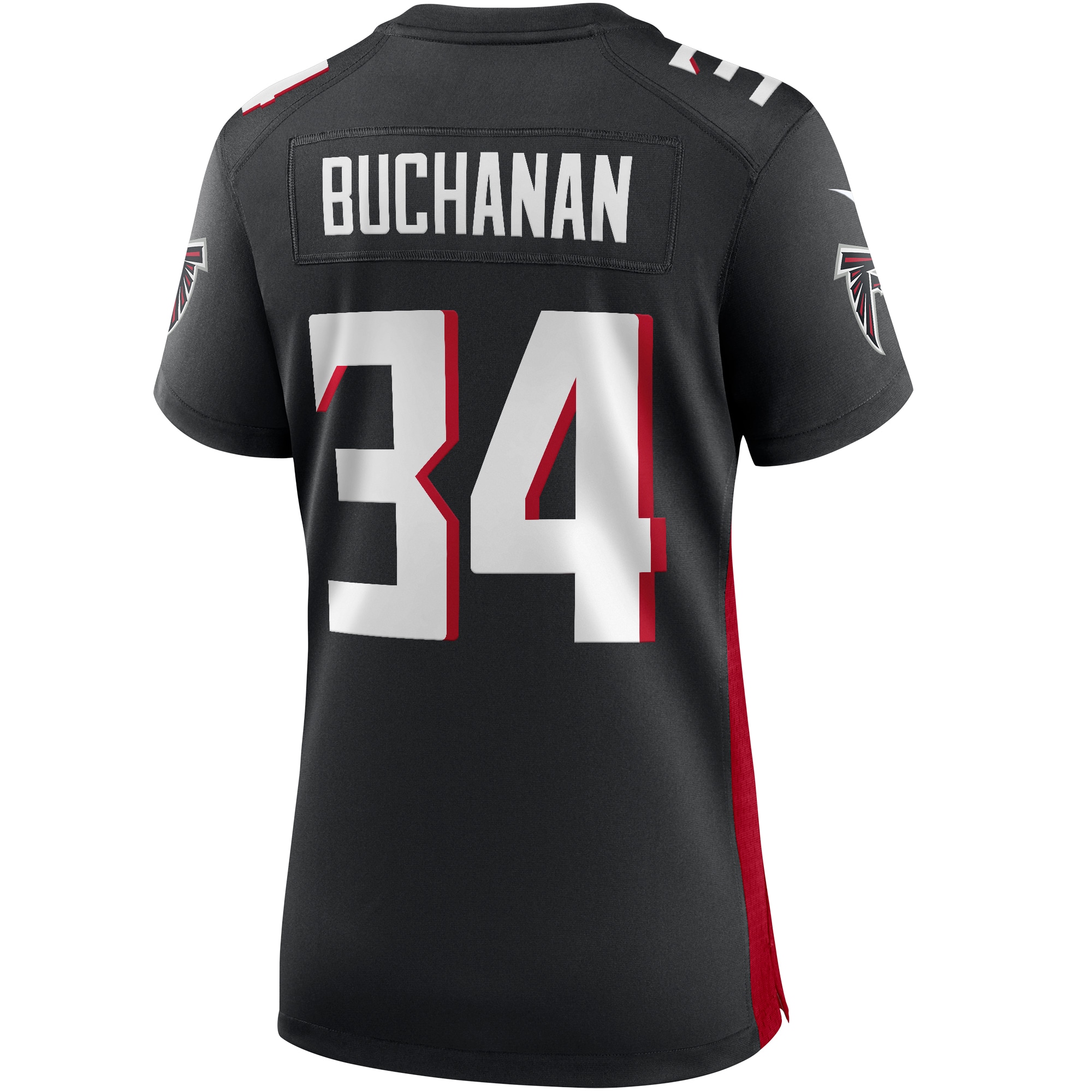 Atlanta Falcons Ray Buchanan Black Game Retired Player NFL Jersey Women's