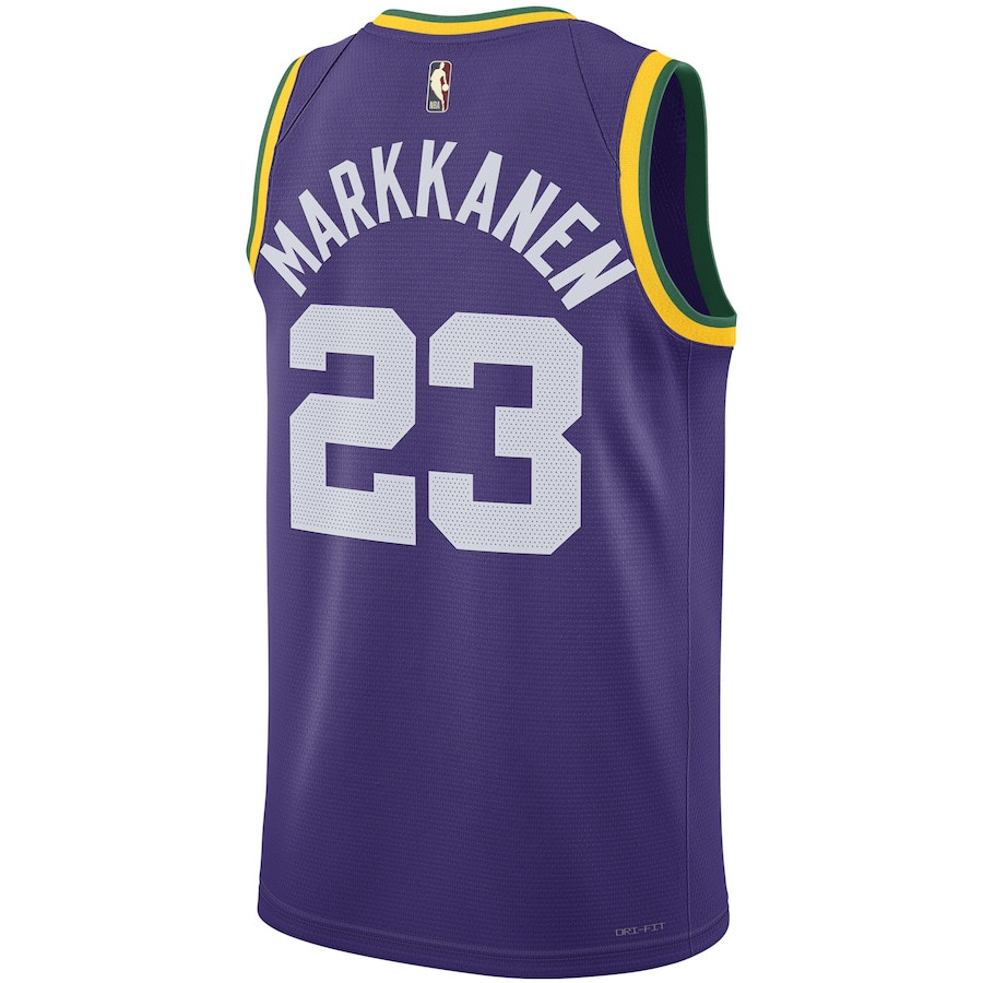 Lauri Markkanen 23 Utah Jazz 2023/24 Swingman Classic Edition Purple NBA Jersey Men's