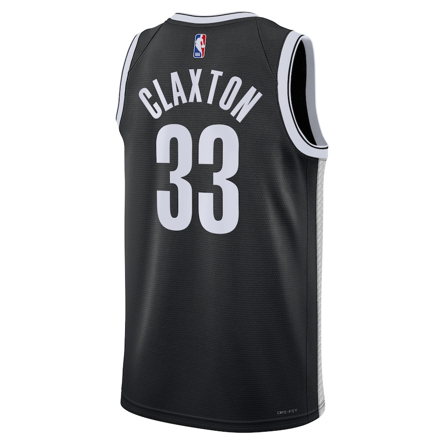 Nic Claxton 33 Brooklyn Nets Unisex Swingman Icon Edition Black NBA Jersey Unisex