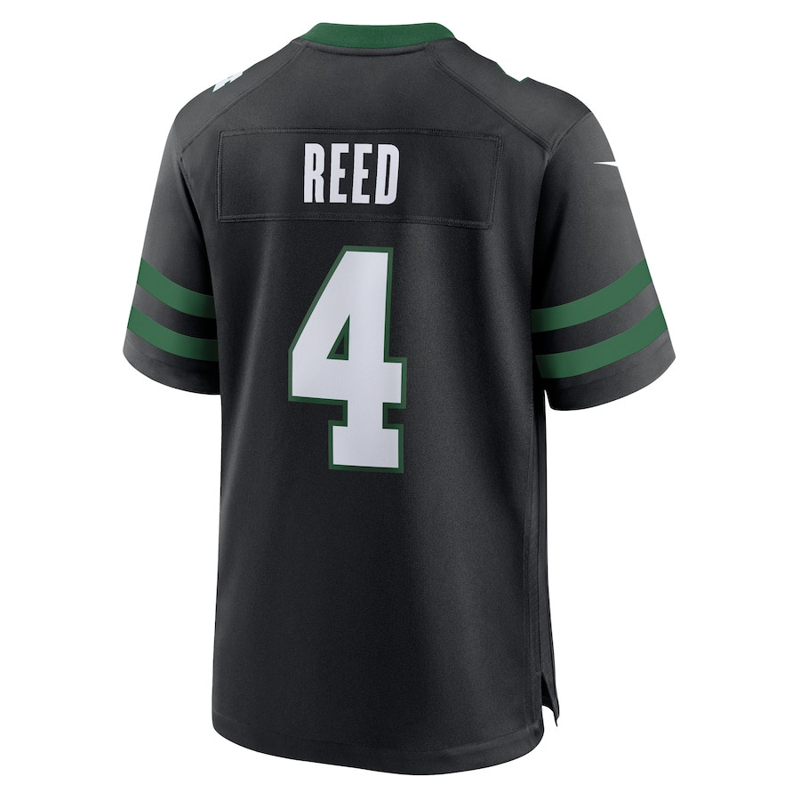 D.J. Reed 4 New York Jets Alternate Game Legacy Black NFL Jersey Men's