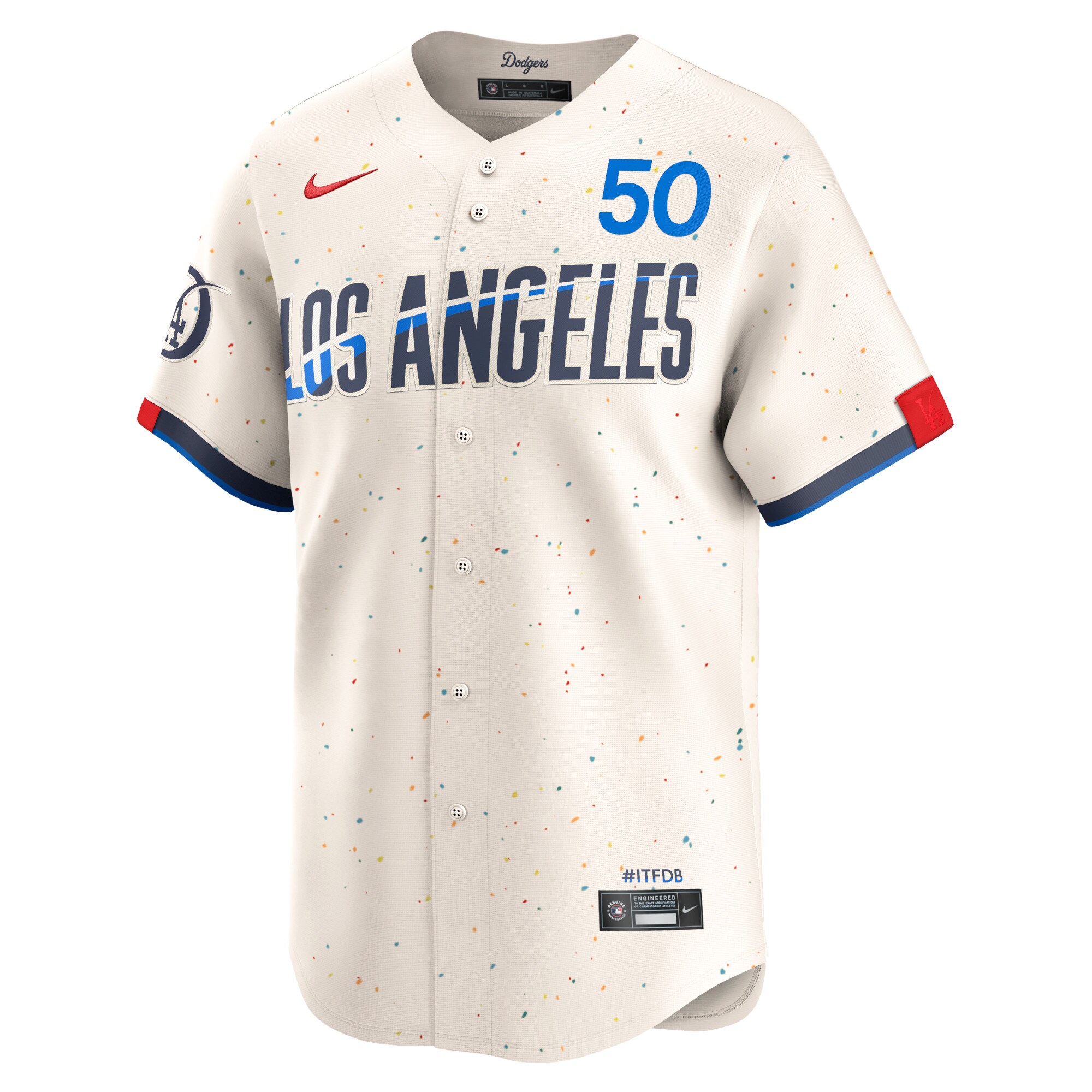 Los Angeles Dodgers Mookie Betts Cream 2024 City Connect Limited Player MLB Jersey Men's