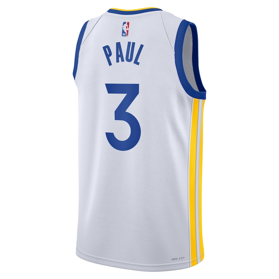 Chris Paul 3 Golden State Warriors Unisex Swingman Association Editio White NBA Jersey Unisex