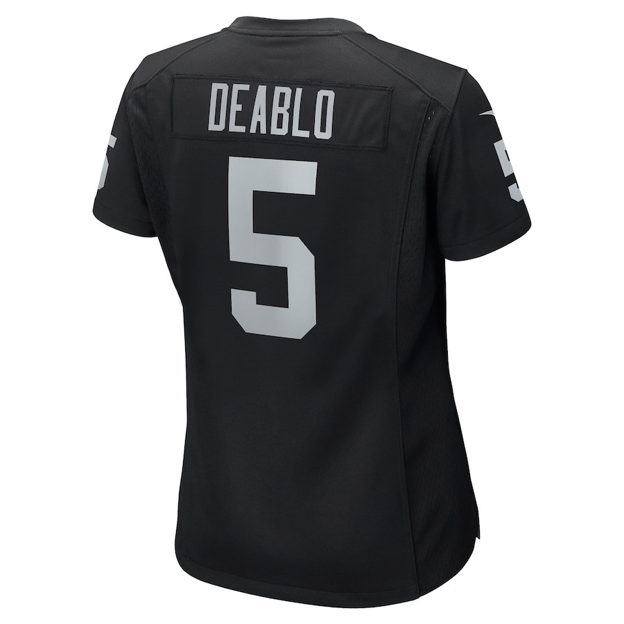 Divine Deablo 5 Las Vegas Raiders Game Black NFL Jersey Women's