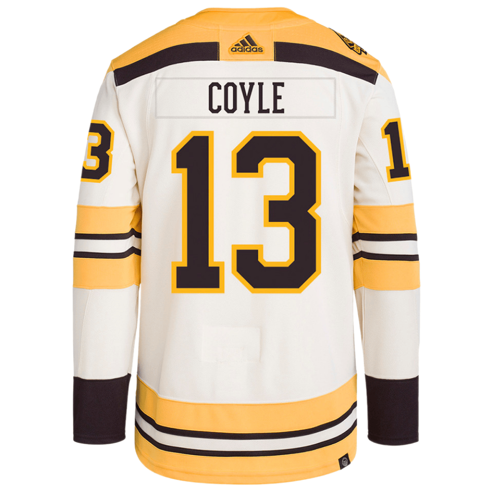 Charlie Coyle 13 Boston Bruins 100th Anniversary Primegreen Third Cream NHL Jersey Men's