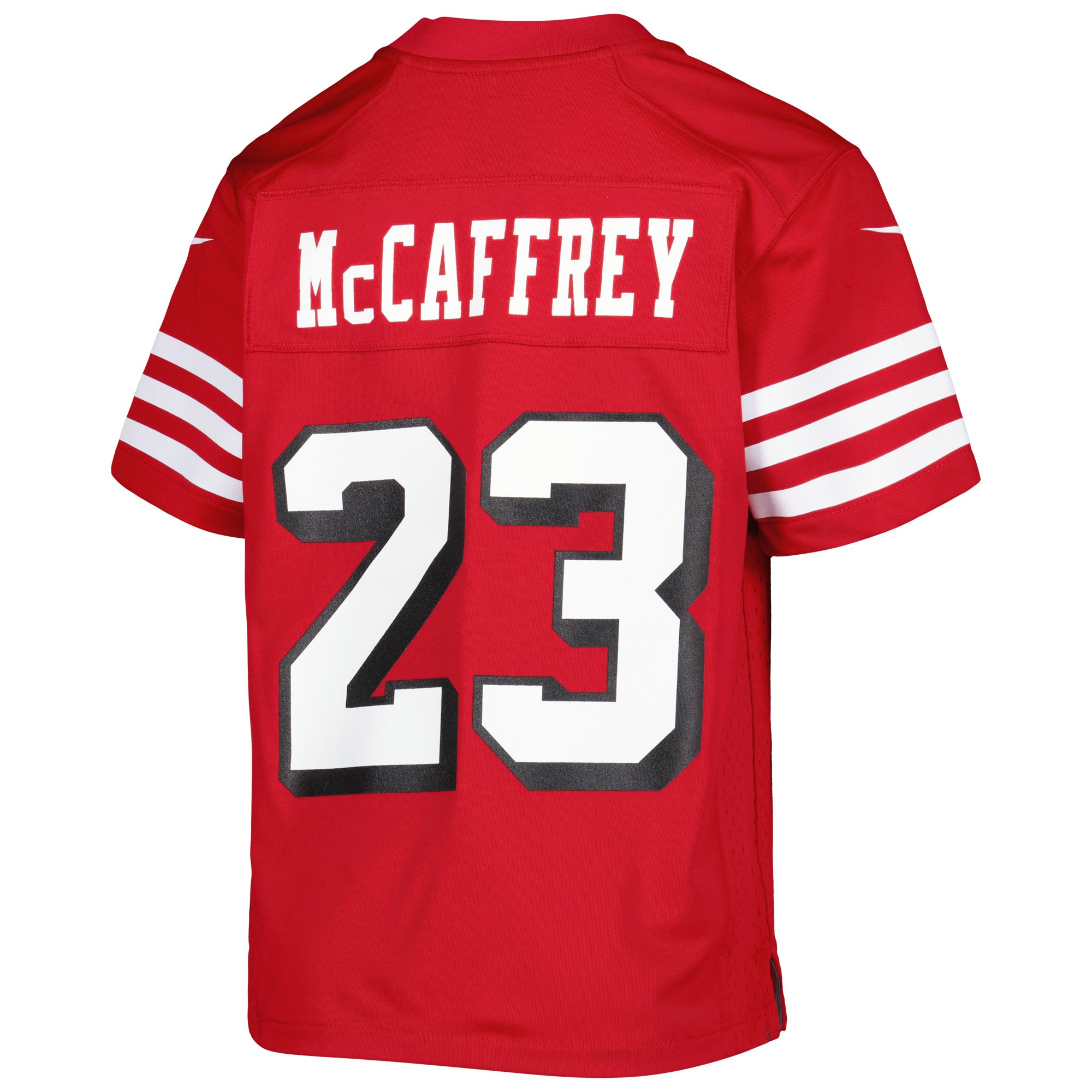 San Francisco 49ers Christian McCaffrey Scarlet Game NFL Jersey Youth