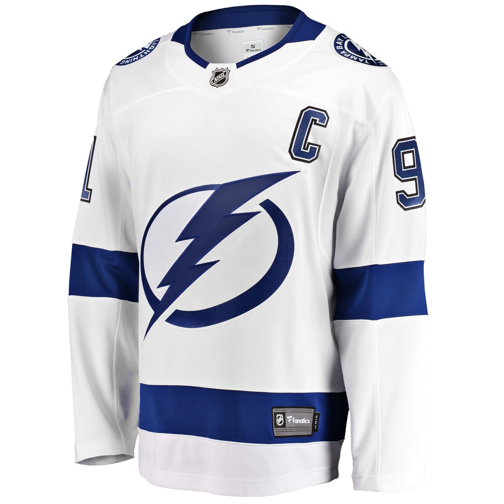 Tampa Bay Lightning Steven Stamkos White Away Breakaway Player NHL Jersey Men's