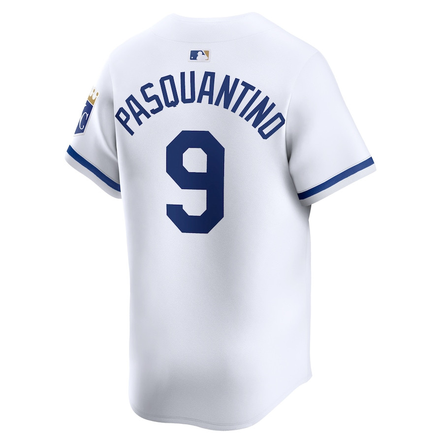 Vinnie Pasquantino 9 Kansas City Royals Home Limited Player White MLB Jersey Men's