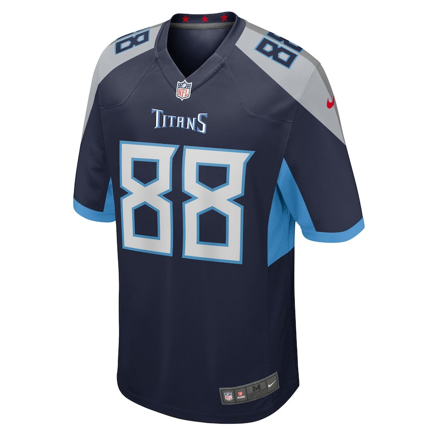 David Martin-Robinson 88 Tennessee Titans Game Navy NFL Jersey Men's