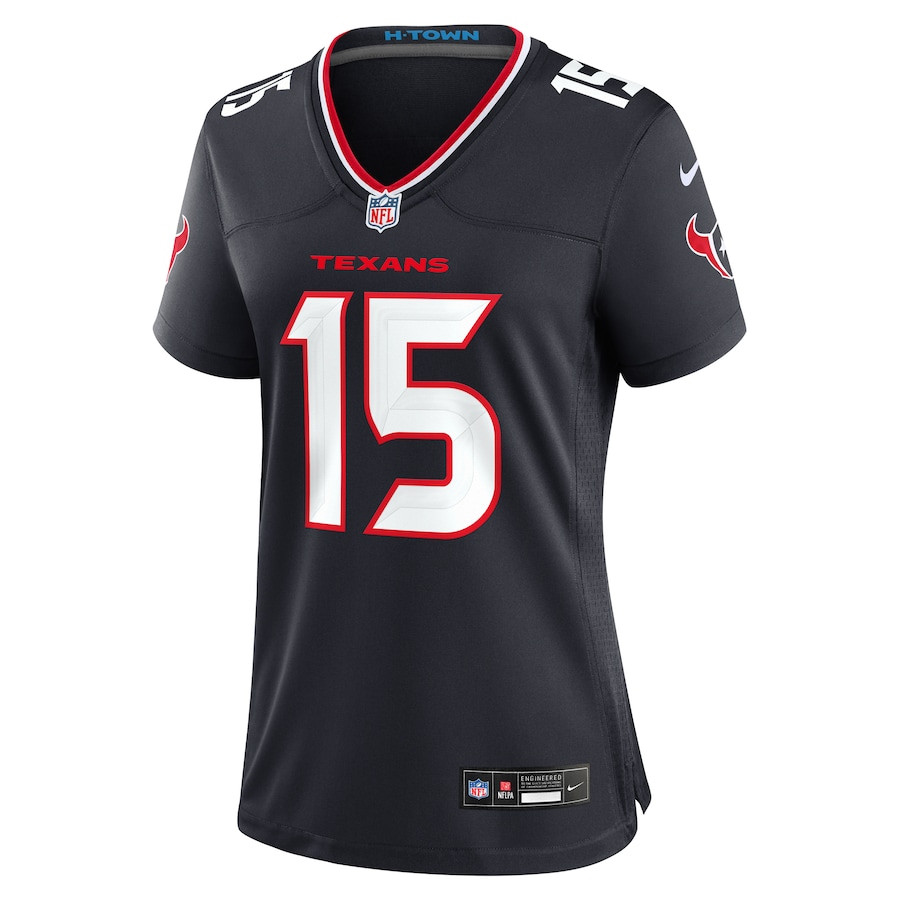 Ka'imi Fairbairn 15 Houston Texans Team Game Navy NFL Jersey Women's