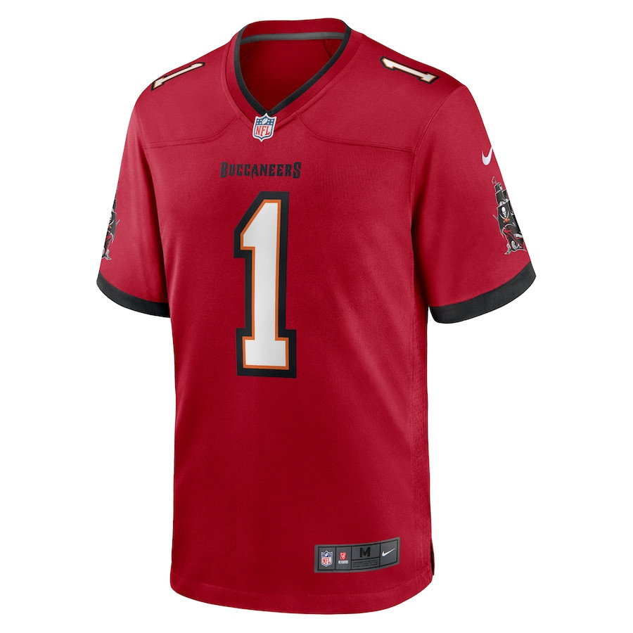 Rachaad White 1 Tampa Bay Buccaneers Game Red NFL Jersey Men's