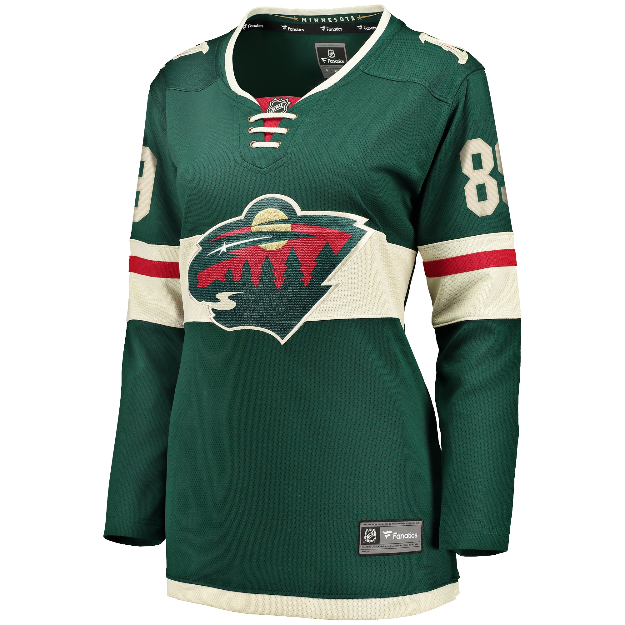 Minnesota Wild Frederick Gaudreau Green Home Breakaway Player NHL Jersey Women's