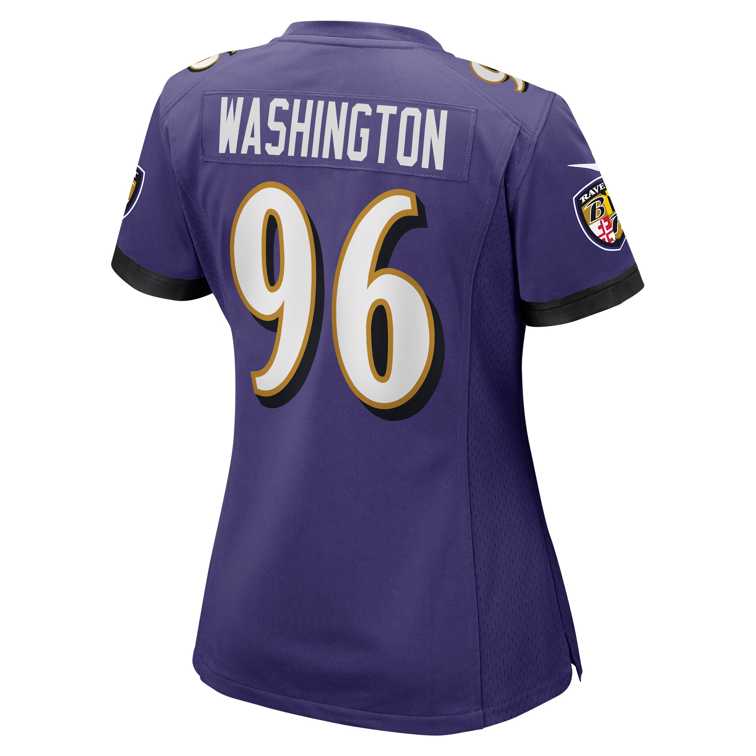 Baltimore Ravens Broderick Washington Purple Game NFL Jersey Women's