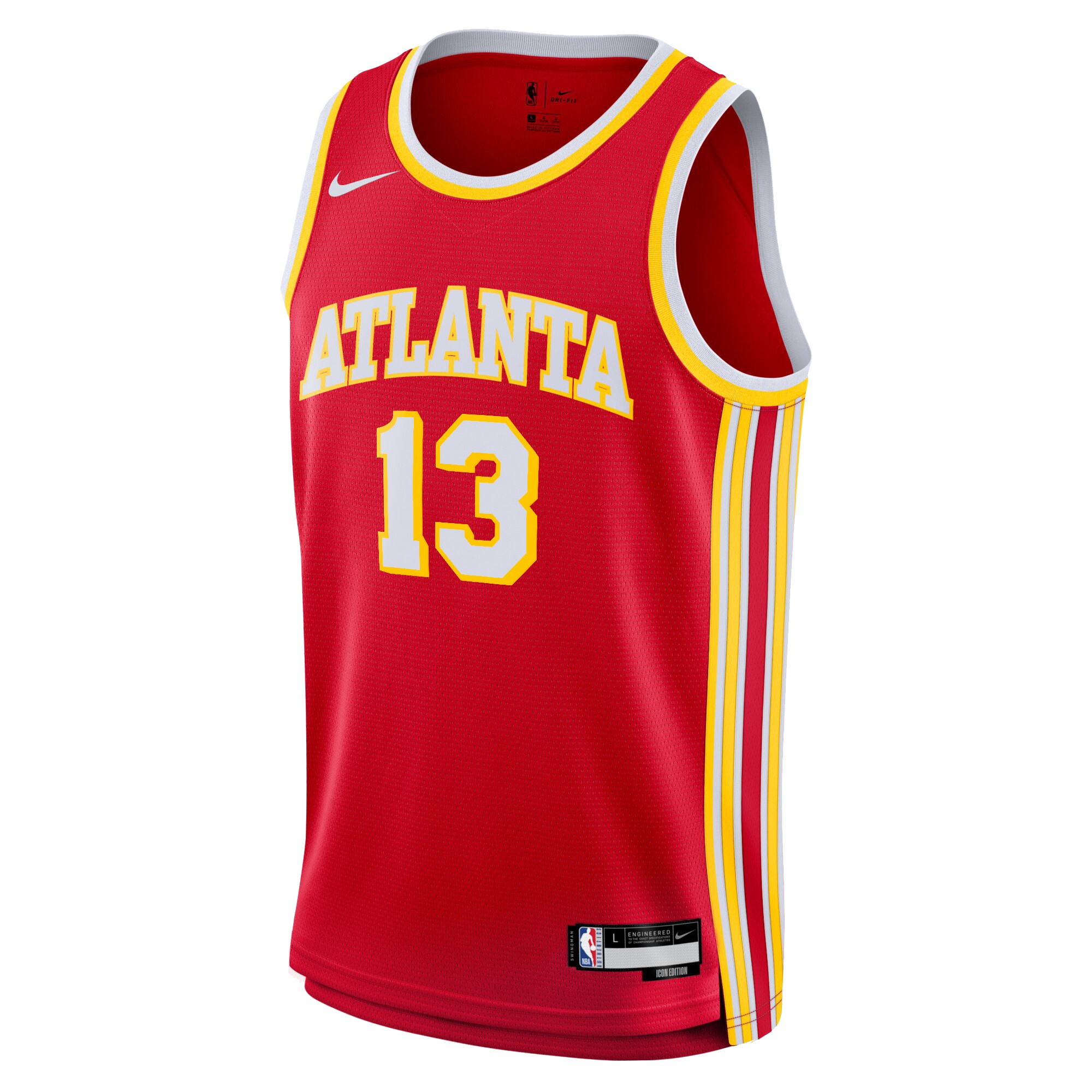 Camiseta Icon Swingman de los Atlanta Hawks Rojo Bogdan Bogdanovic NBA Jersey Men's